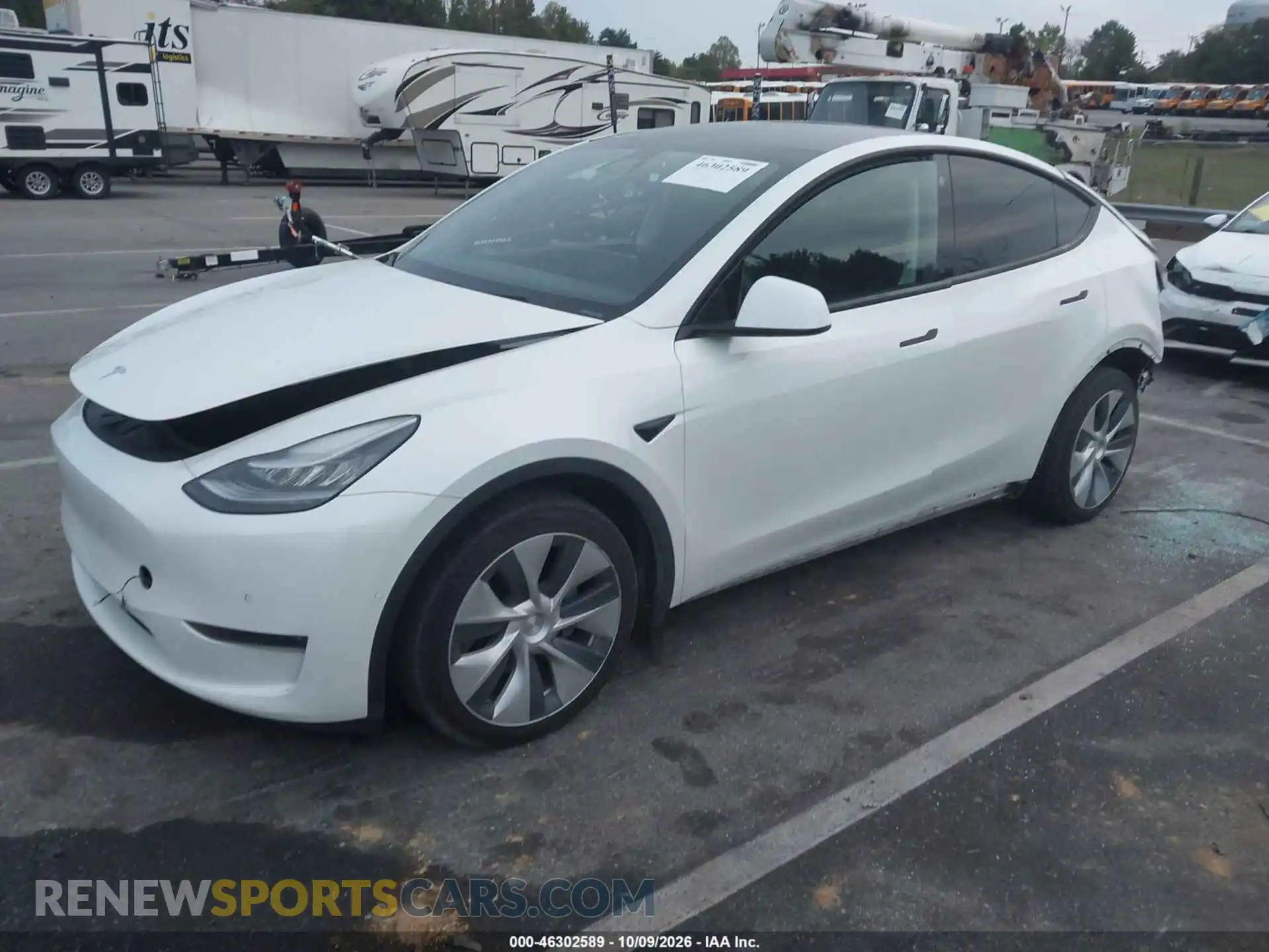 2 Фотография поврежденного автомобиля 5YJYGDEE2MF063554 TESLA MODEL Y 2021