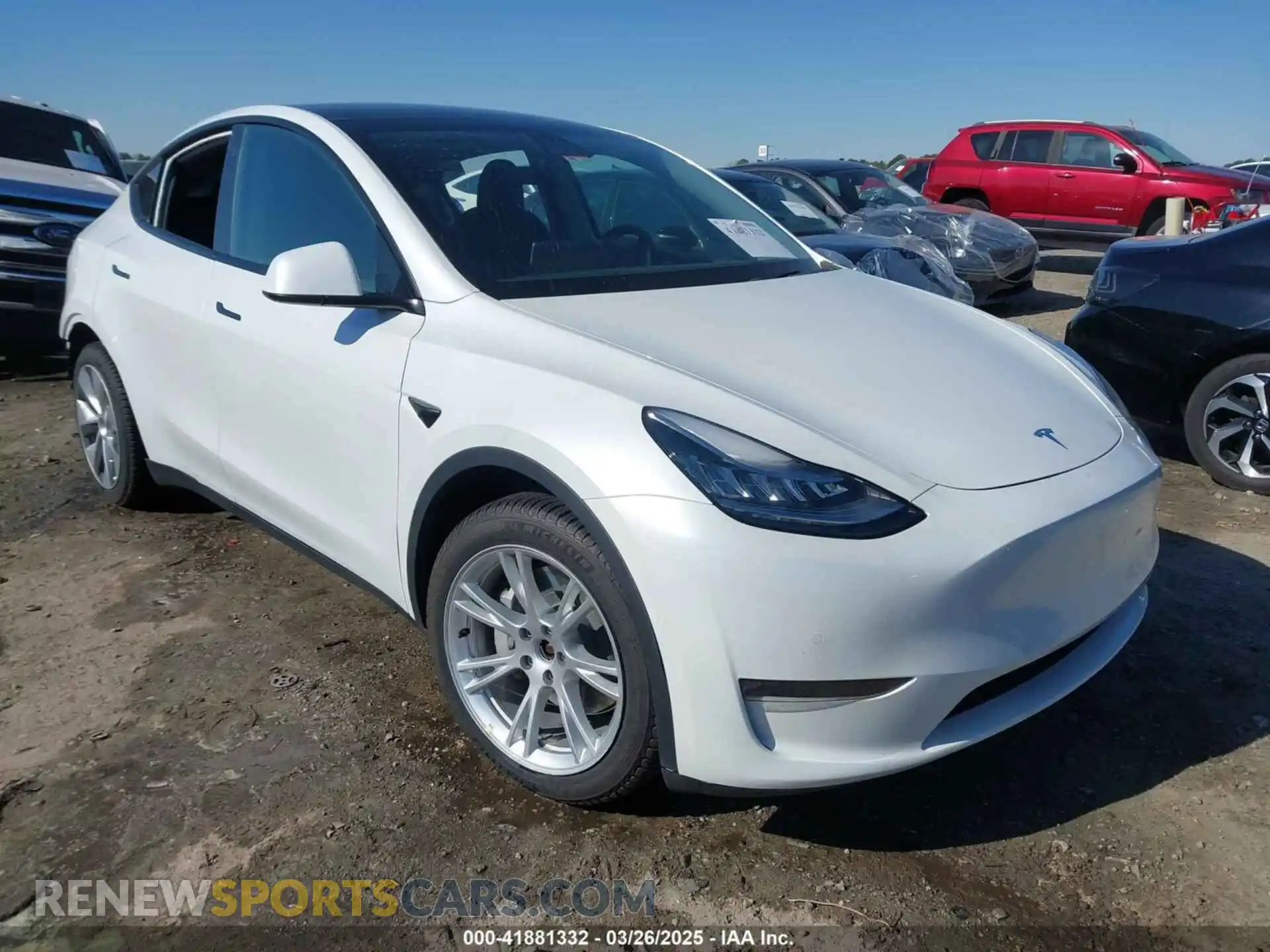 1 Photograph of a damaged car 5YJYGDEE2MF065434 TESLA MODEL Y 2021