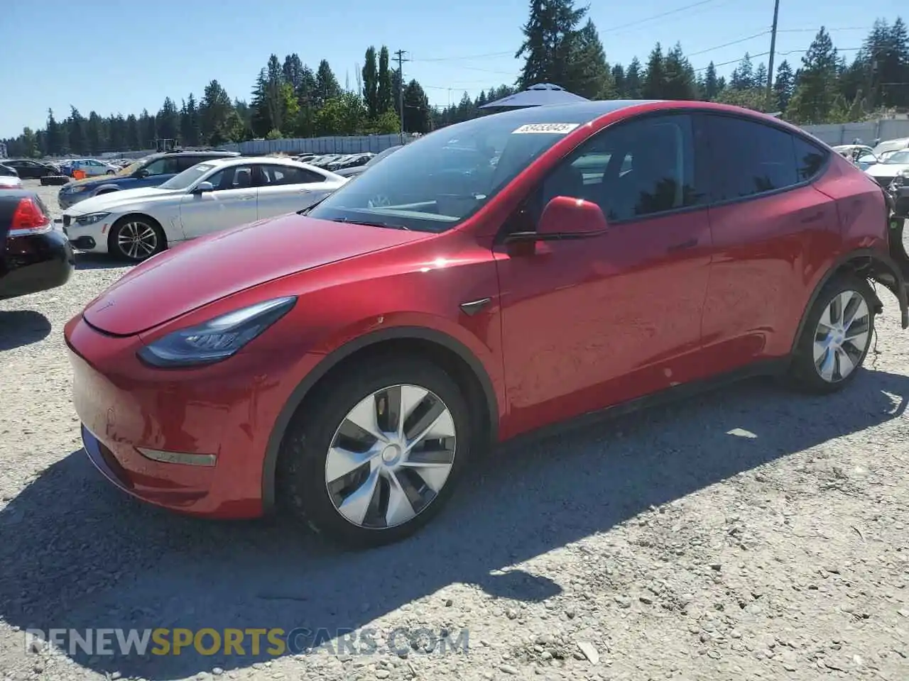 1 Photograph of a damaged car 5YJYGDEE2MF078961 TESLA MODEL Y 2021