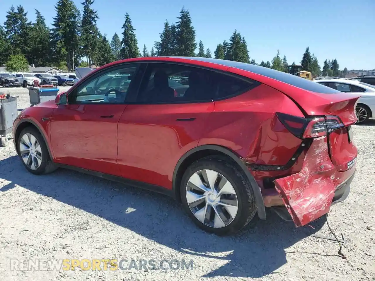 2 Photograph of a damaged car 5YJYGDEE2MF078961 TESLA MODEL Y 2021