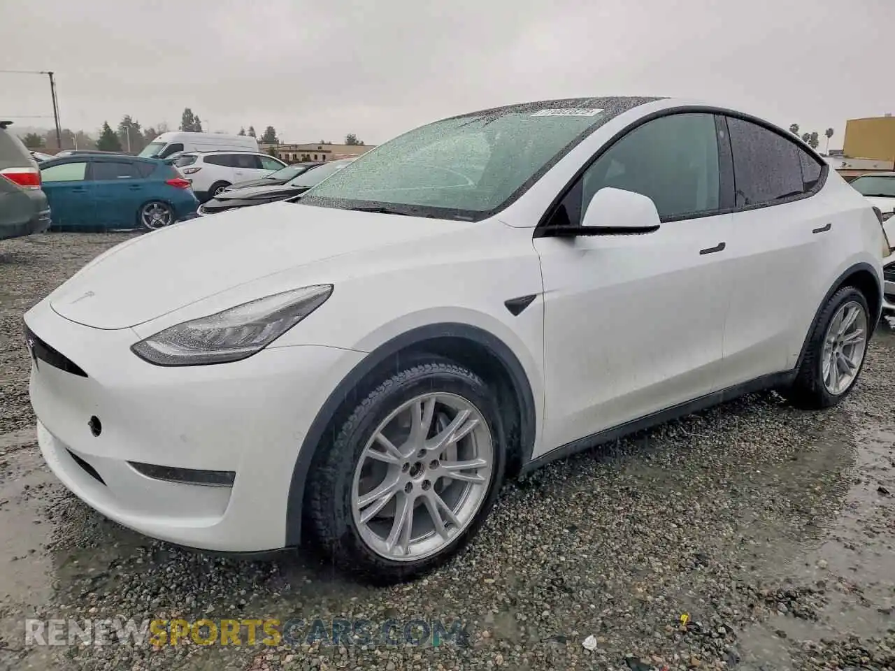 1 Photograph of a damaged car 5YJYGDEE2MF091421 TESLA MODEL Y 2021