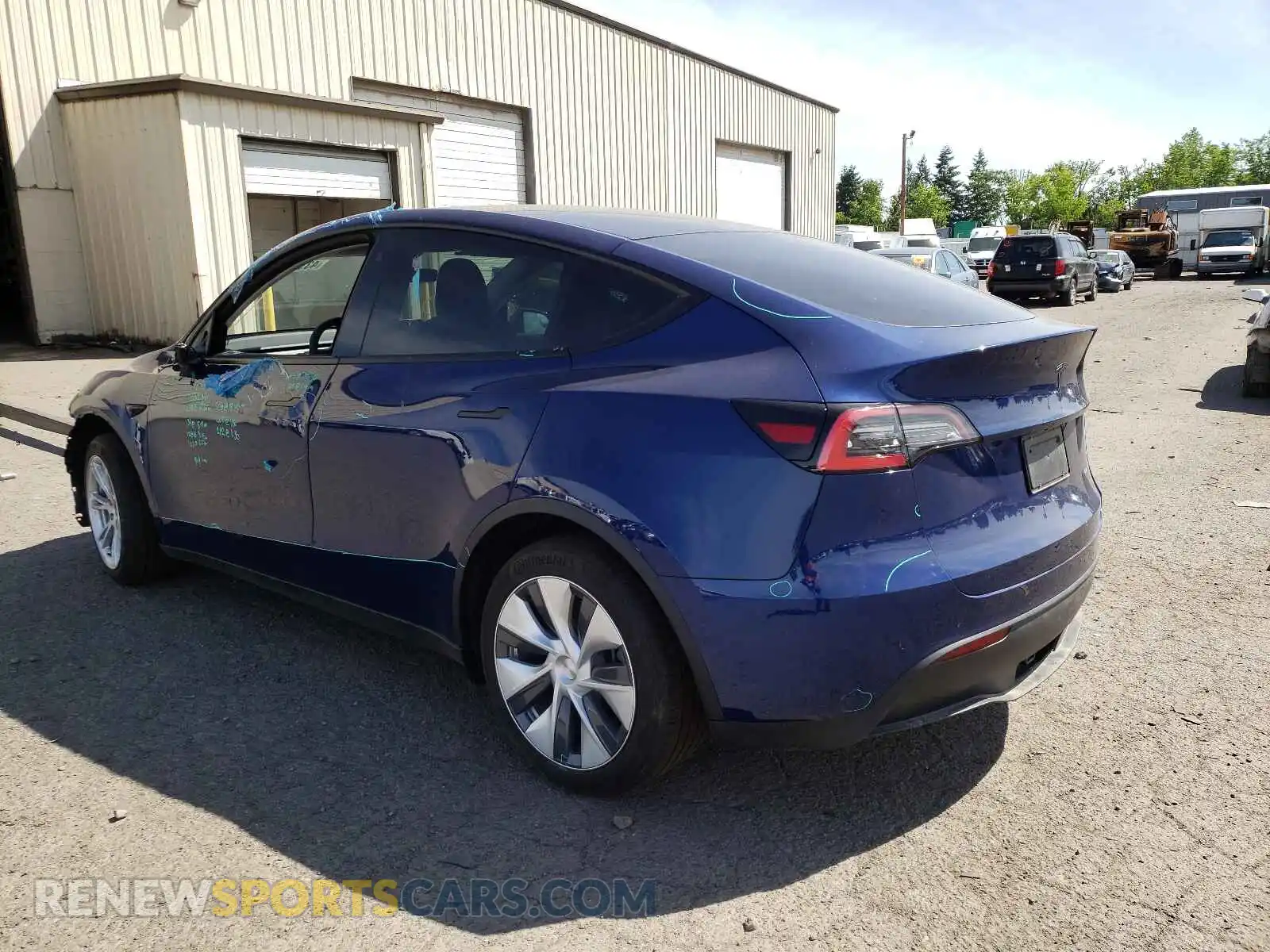 3 Photograph of a damaged car 5YJYGDEE2MF091743 TESLA MODEL Y 2021