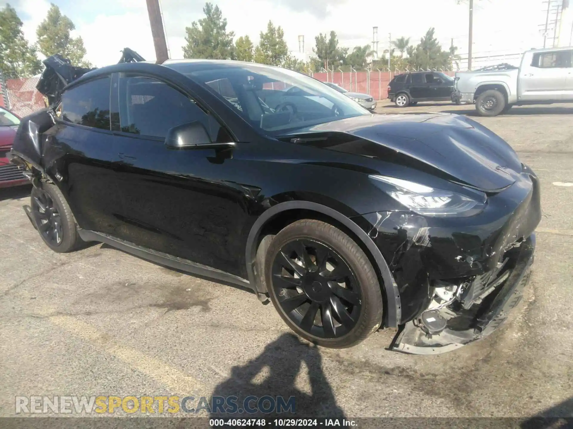 1 Photograph of a damaged car 5YJYGDEE2MF097624 TESLA MODEL Y 2021