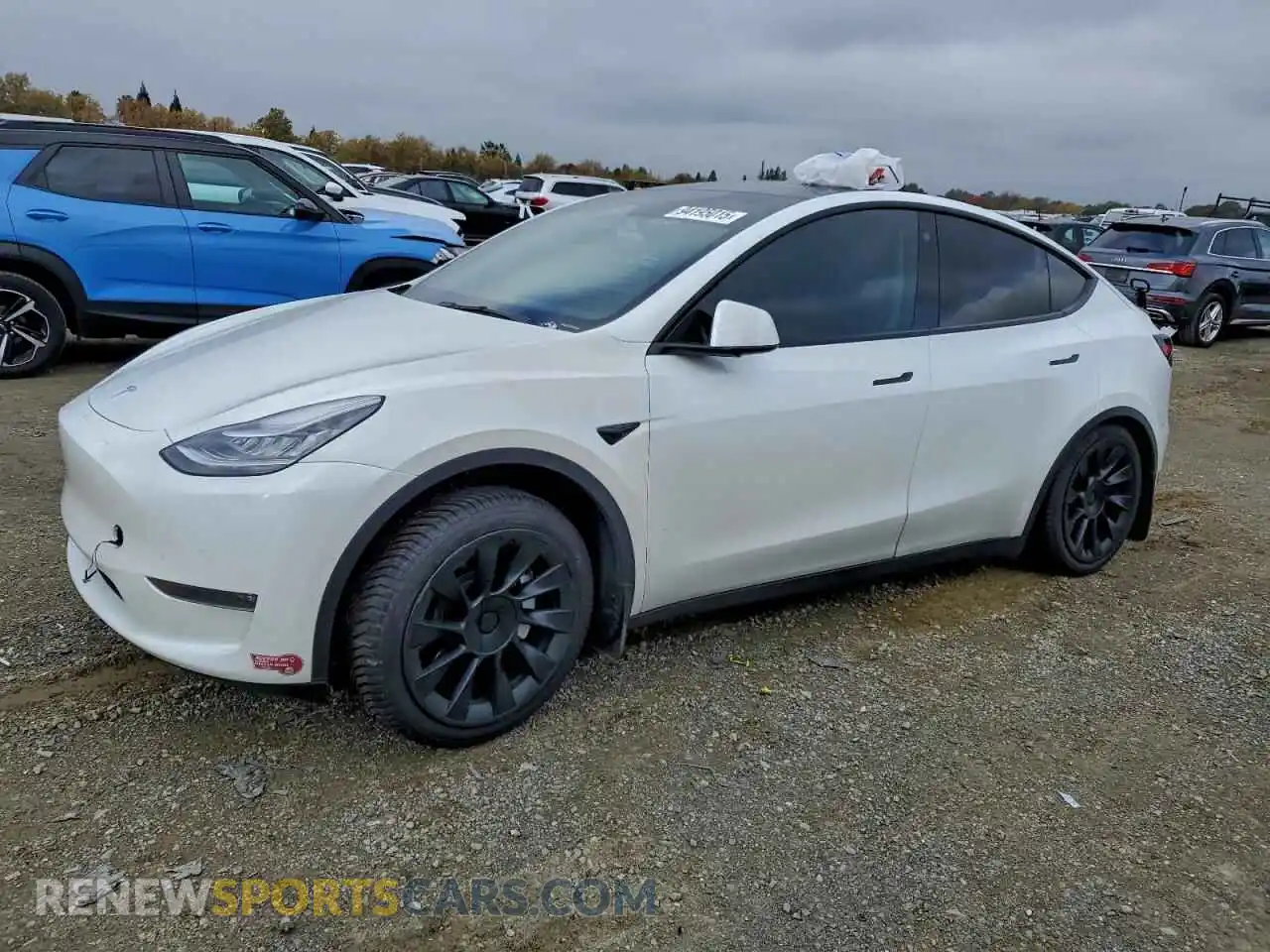 1 Photograph of a damaged car 5YJYGDEE2MF100294 TESLA MODEL Y 2021
