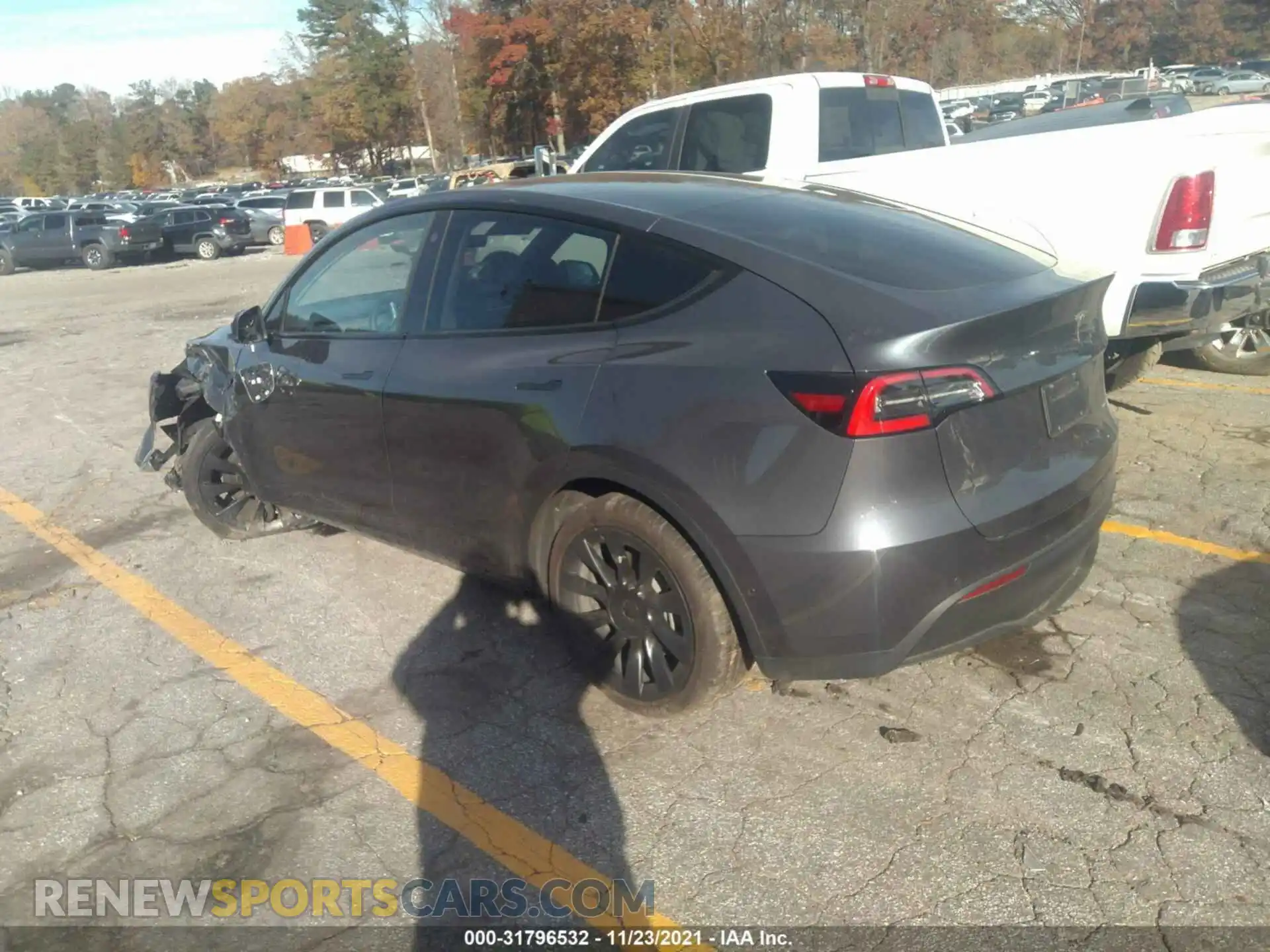 3 Photograph of a damaged car 5YJYGDEE2MF115460 TESLA MODEL Y 2021