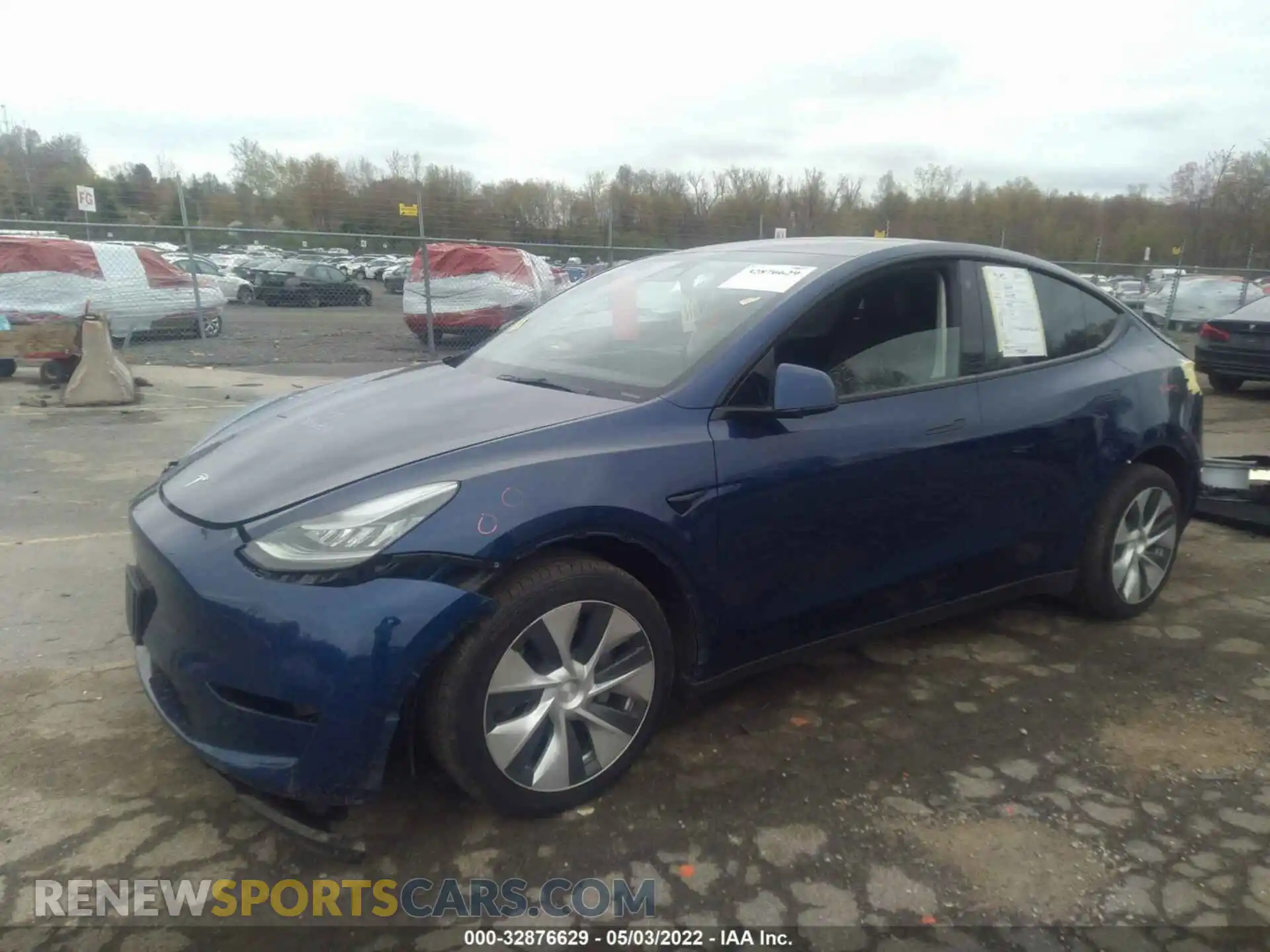 2 Photograph of a damaged car 5YJYGDEE2MF117614 TESLA MODEL Y 2021