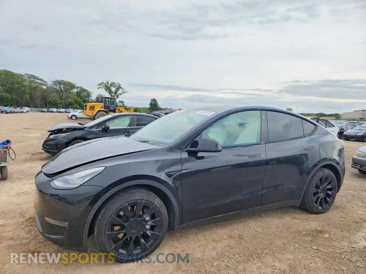 1 Photograph of a damaged car 5YJYGDEE2MF124093 TESLA MODEL Y 2021