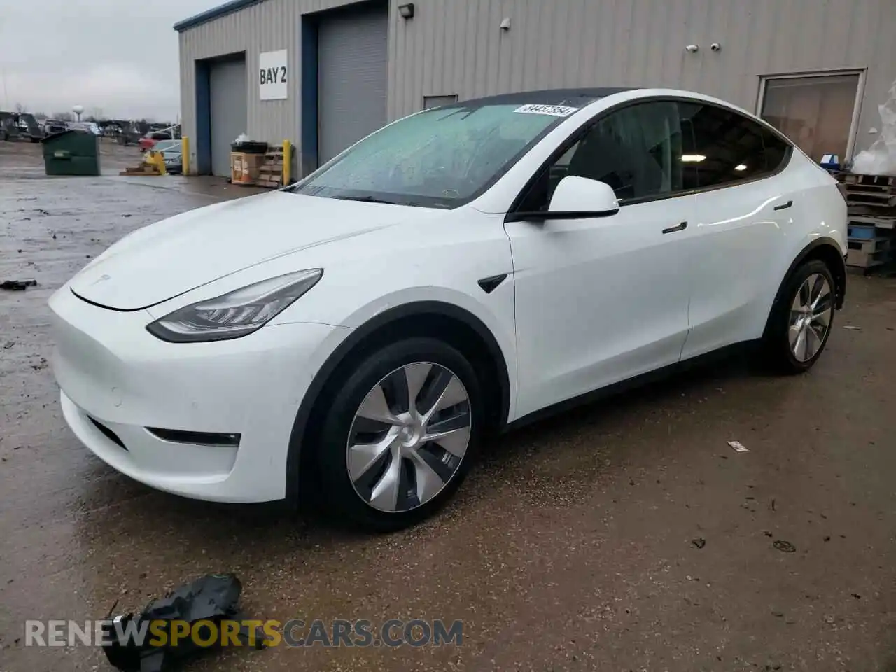 1 Photograph of a damaged car 5YJYGDEE2MF131559 TESLA MODEL Y 2021