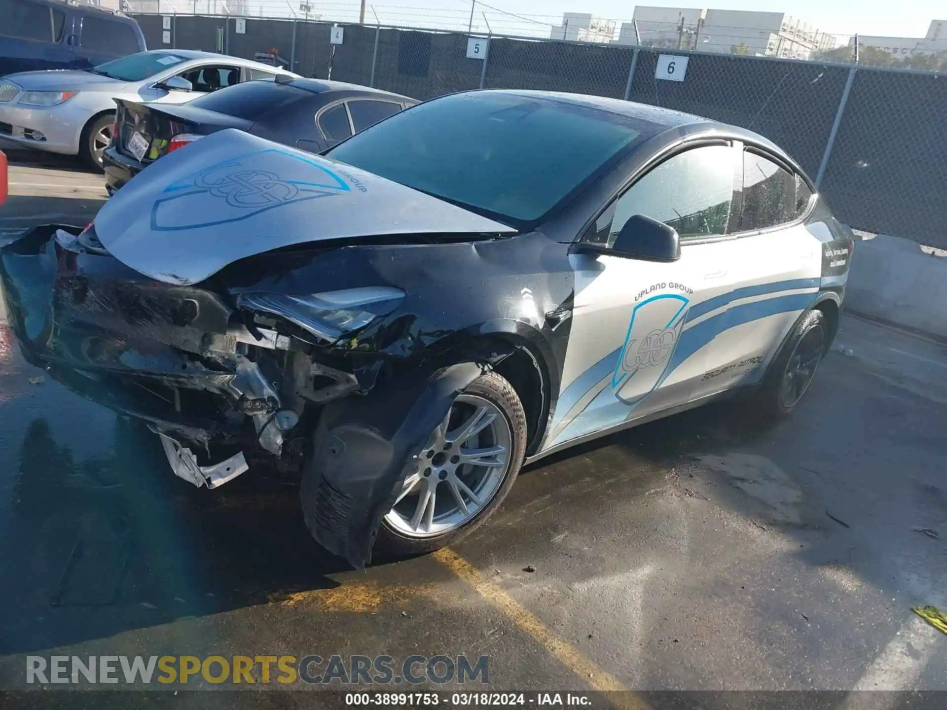 2 Photograph of a damaged car 5YJYGDEE2MF153433 TESLA MODEL Y 2021