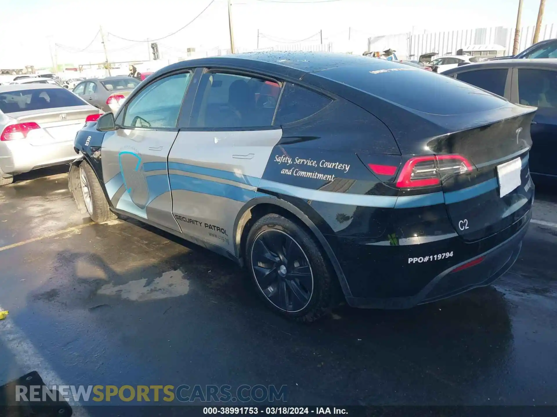 3 Photograph of a damaged car 5YJYGDEE2MF153433 TESLA MODEL Y 2021