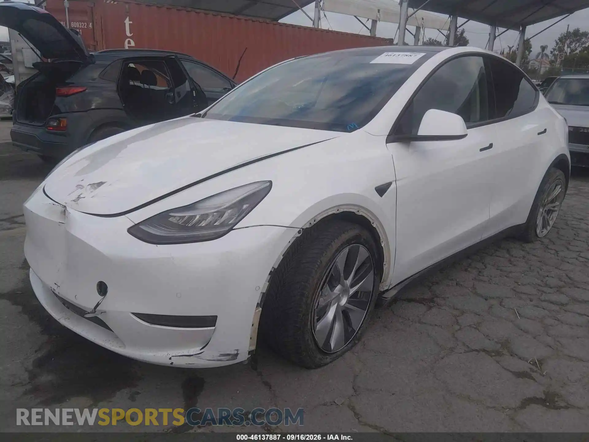 2 Фотография поврежденного автомобиля 5YJYGDEE2MF159331 TESLA MODEL Y 2021