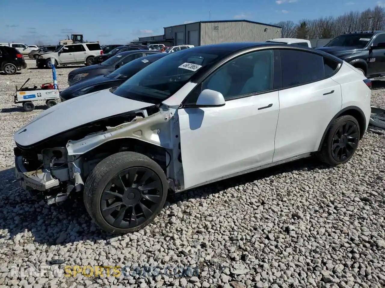 1 Photograph of a damaged car 5YJYGDEE2MF161905 TESLA MODEL Y 2021