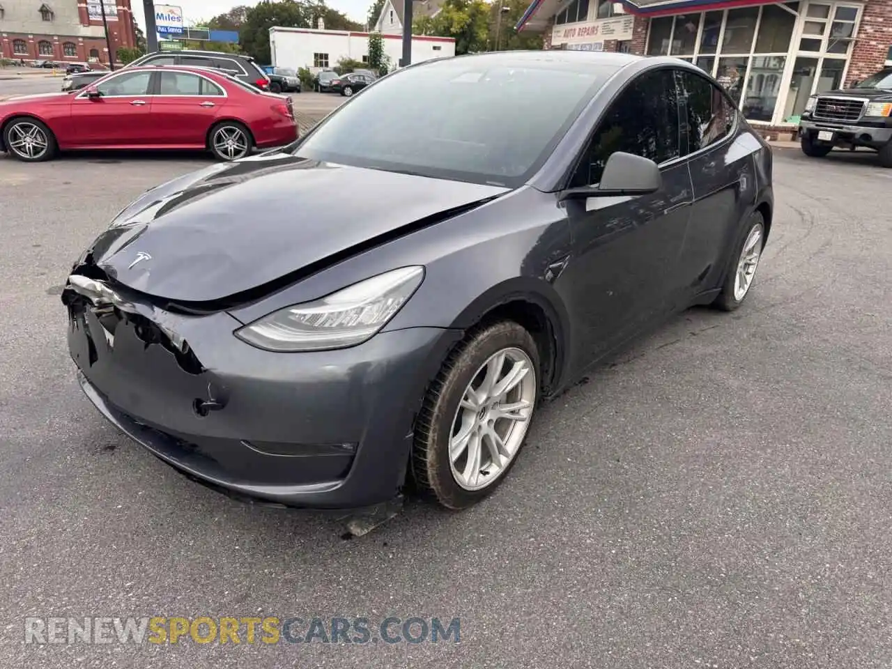 2 Фотография поврежденного автомобиля 5YJYGDEE2MF200511 TESLA MODEL Y 2021