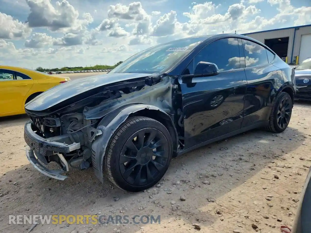 1 Photograph of a damaged car 5YJYGDEE2MF265472 TESLA MODEL Y 2021