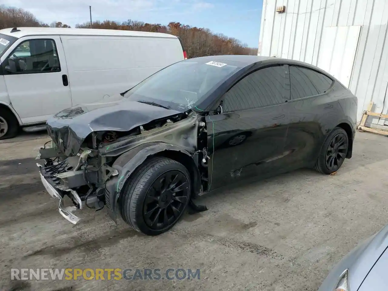 1 Photograph of a damaged car 5YJYGDEE2MF280246 TESLA MODEL Y 2021