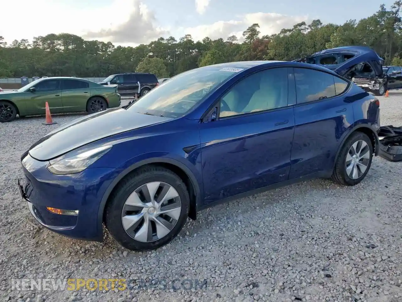 1 Photograph of a damaged car 5YJYGDEE2MF287987 TESLA MODEL Y 2021