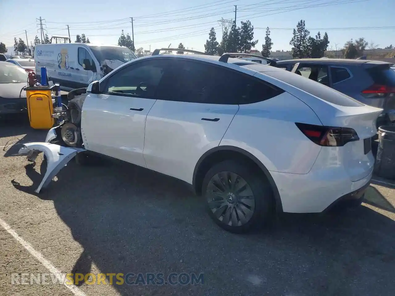 2 Фотография поврежденного автомобиля 5YJYGDEE2MF294292 TESLA MODEL Y 2021