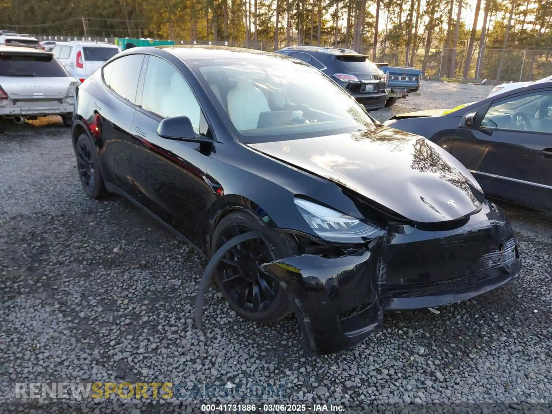 1 Фотография поврежденного автомобиля 5YJYGDEE2MF299024 TESLA MODEL Y 2021