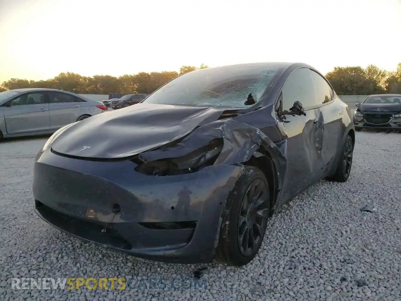 2 Фотография поврежденного автомобиля 5YJYGDEE3MF064759 TESLA MODEL Y 2021