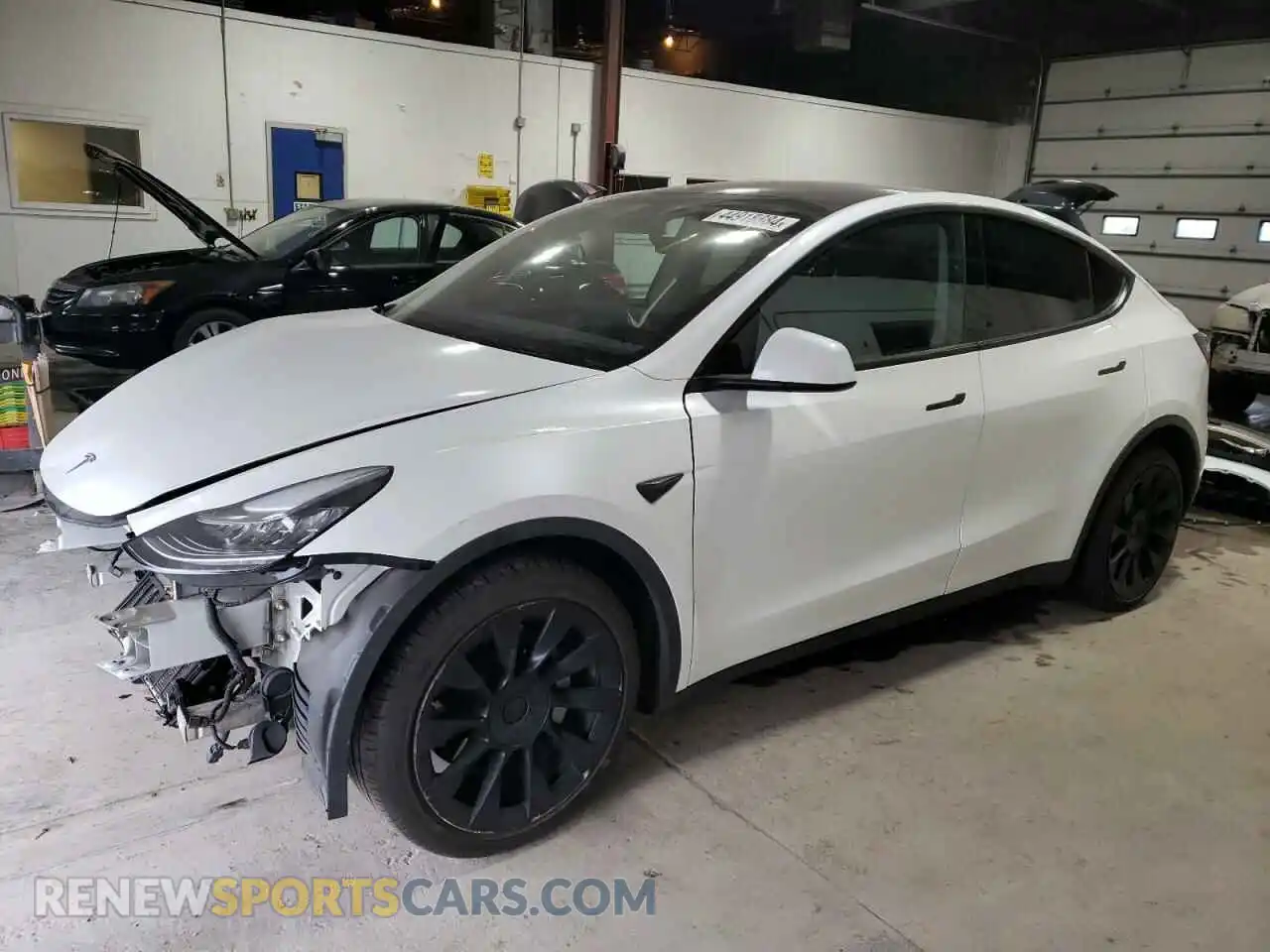 1 Photograph of a damaged car 5YJYGDEE3MF068407 TESLA MODEL Y 2021