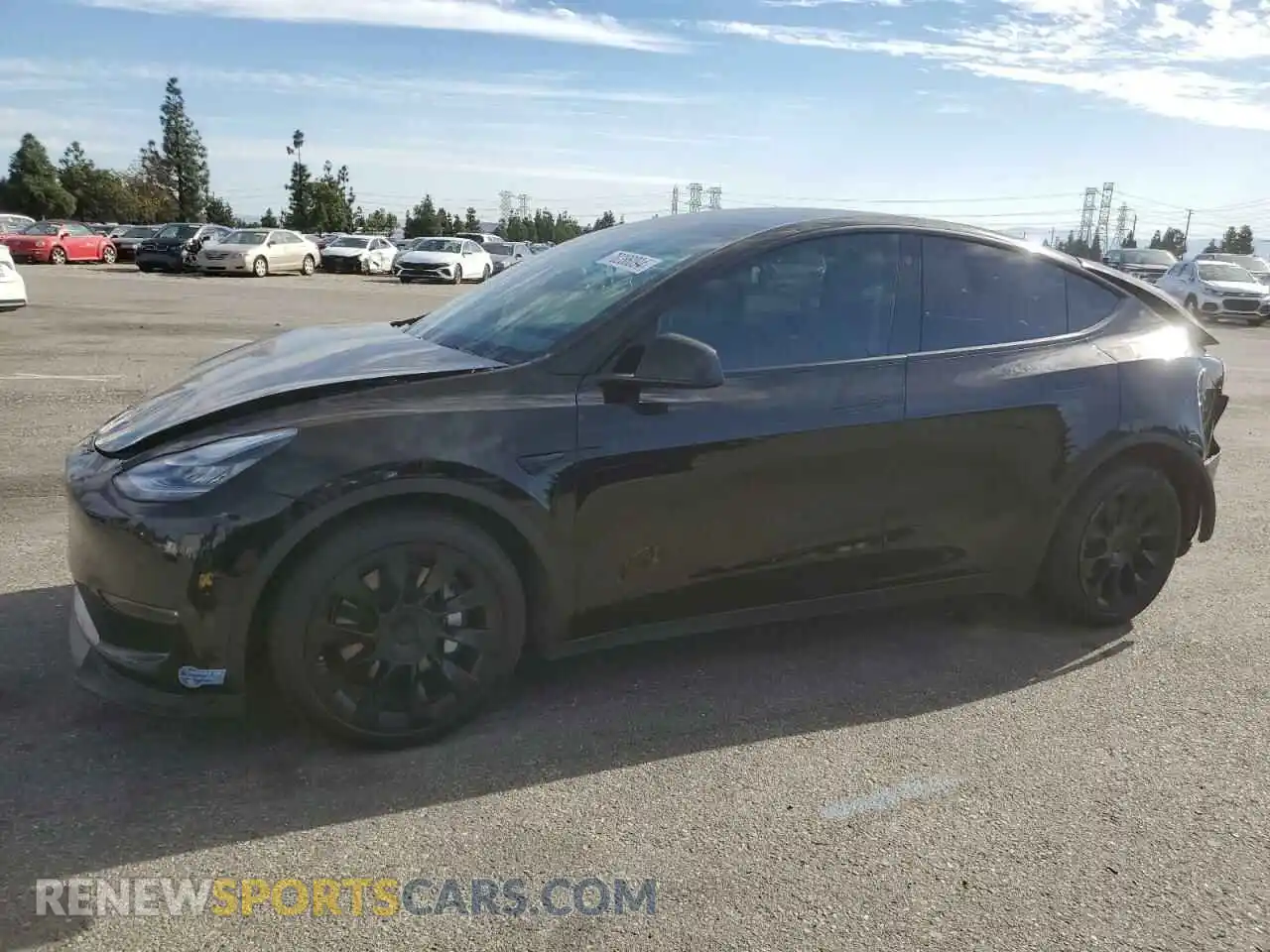 1 Photograph of a damaged car 5YJYGDEE3MF070920 TESLA MODEL Y 2021
