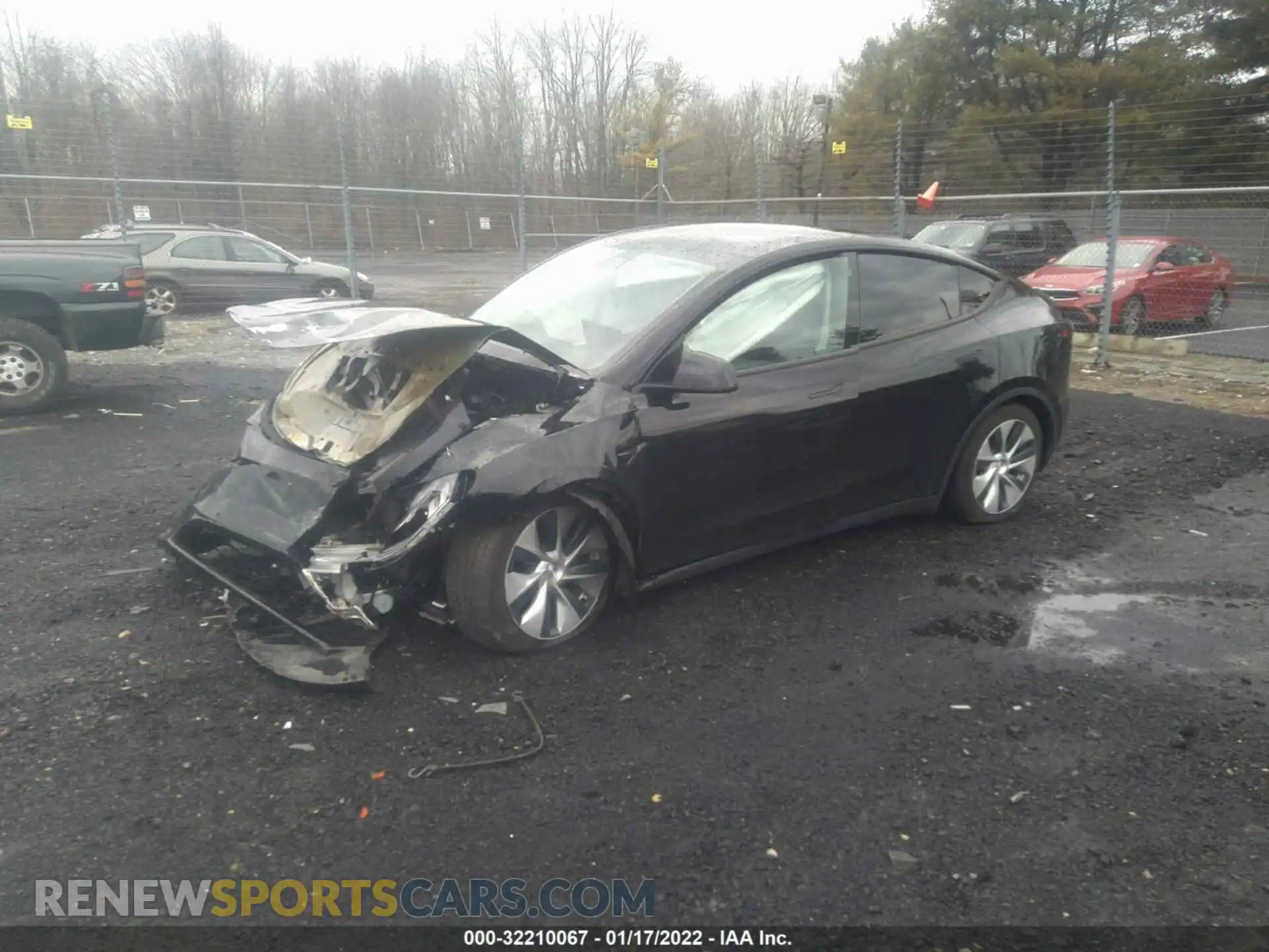 2 Photograph of a damaged car 5YJYGDEE3MF075681 TESLA MODEL Y 2021
