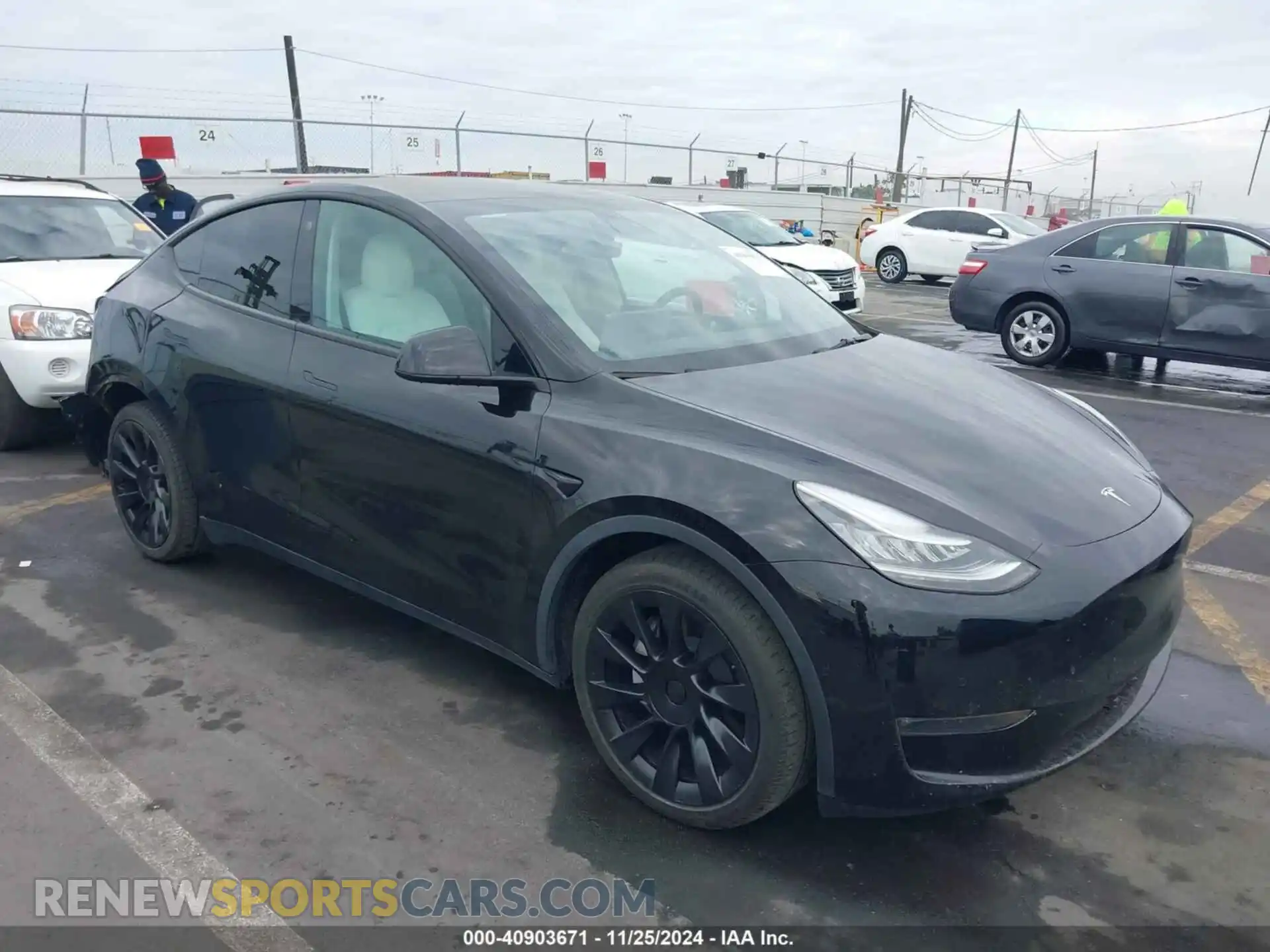 1 fotografías del automóvil dañado 5YJYGDEE3MF093078 TESLA MODEL Y 2021