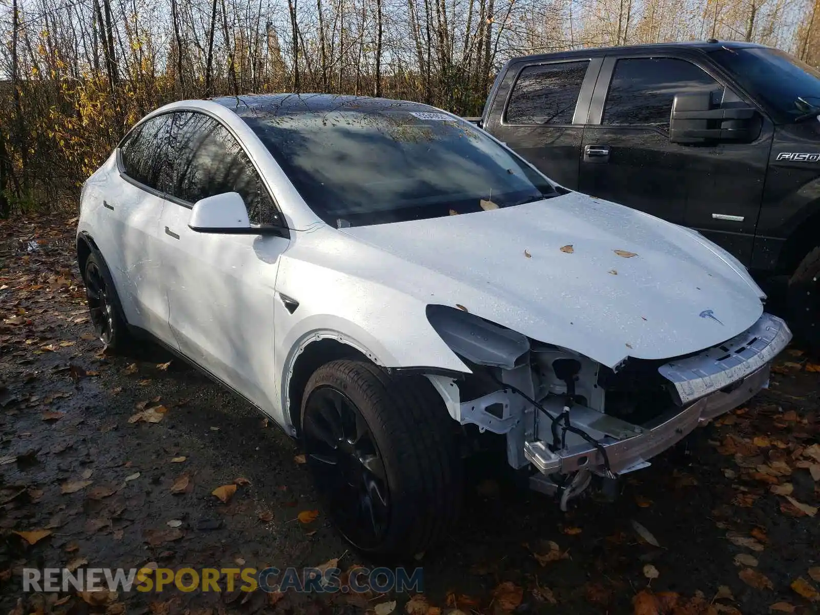 1 Photograph of a damaged car 5YJYGDEE3MF108260 TESLA MODEL Y 2021