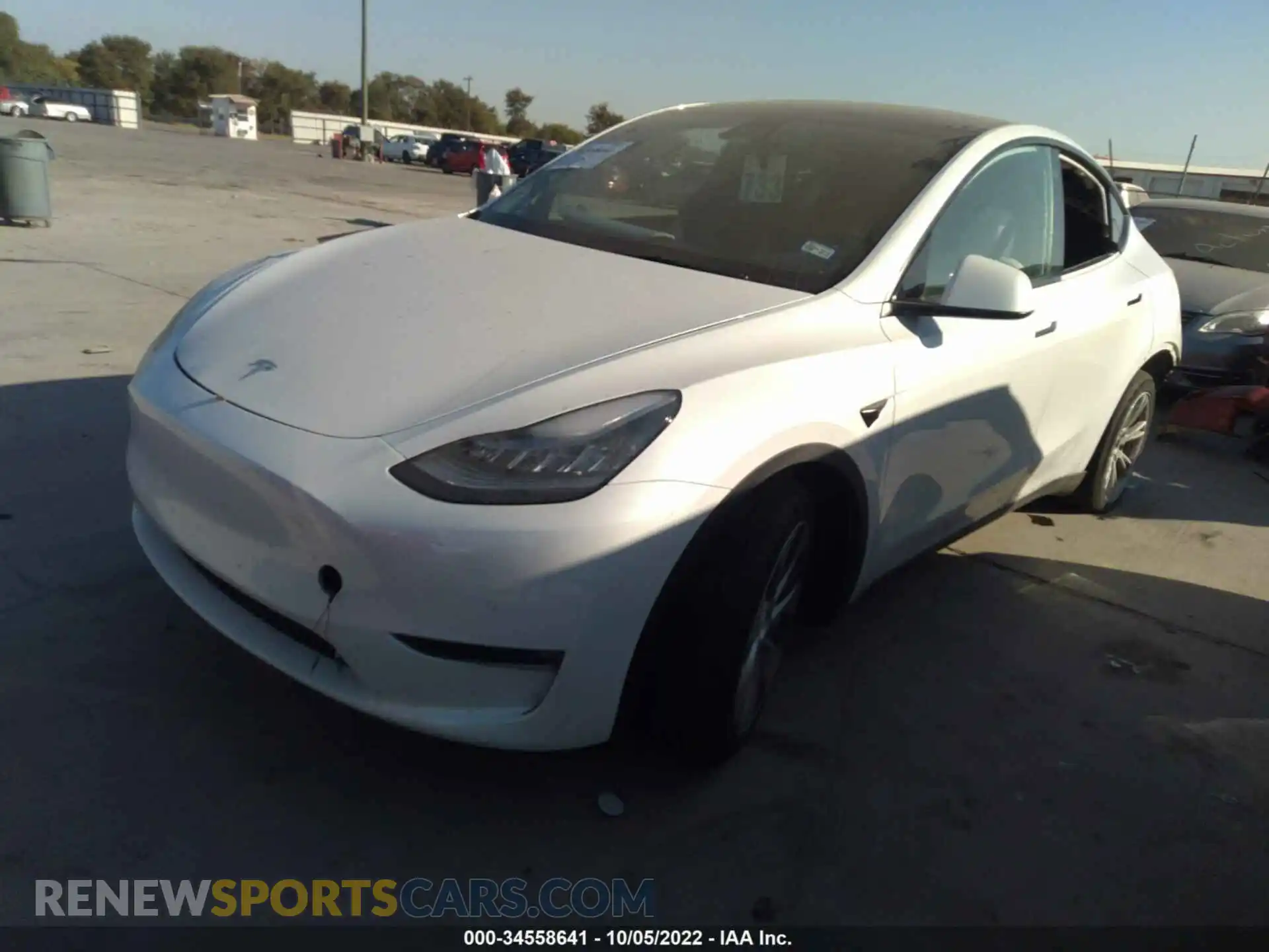 2 Photograph of a damaged car 5YJYGDEE3MF114155 TESLA MODEL Y 2021