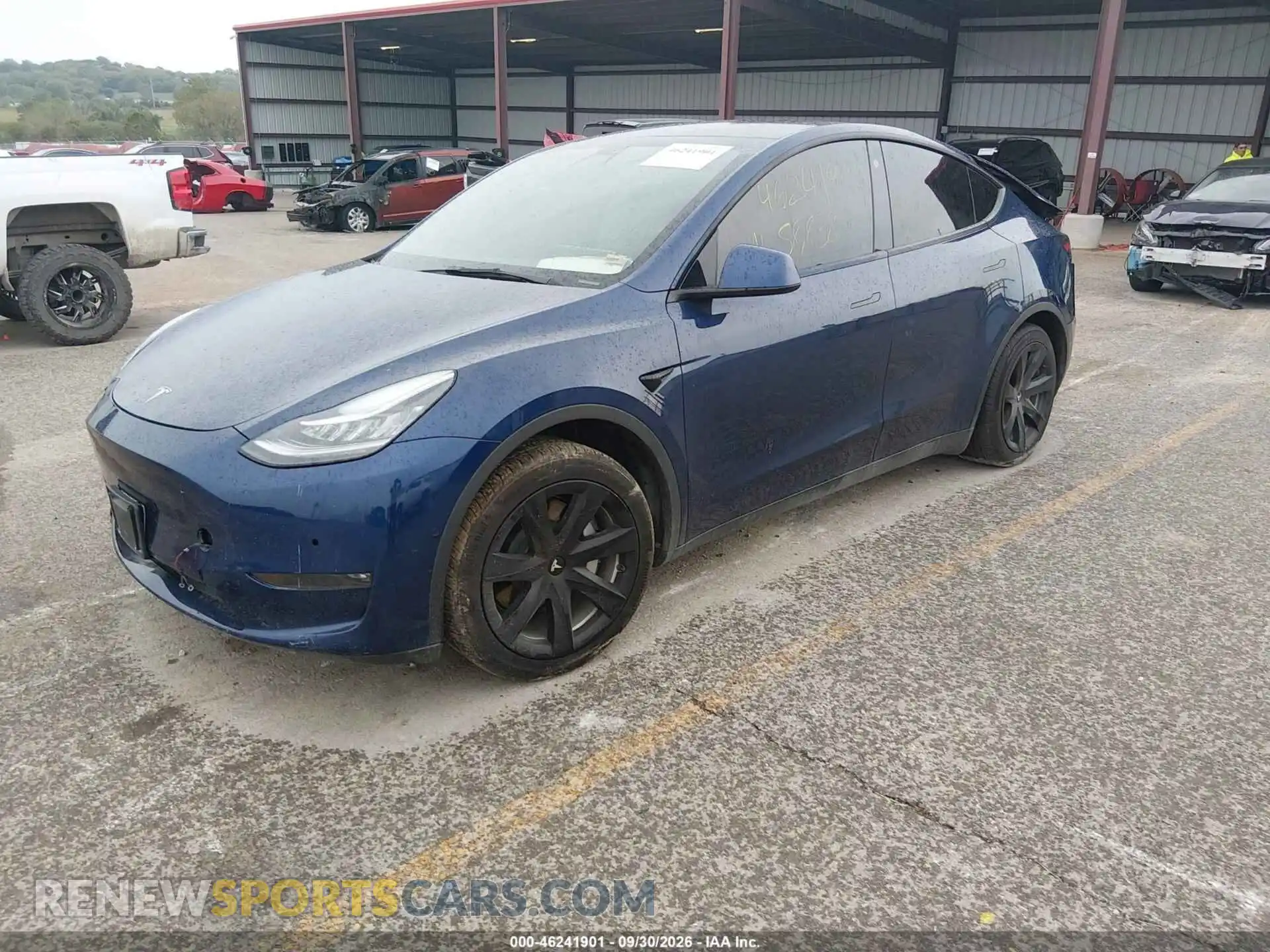 2 Фотография поврежденного автомобиля 5YJYGDEE3MF119209 TESLA MODEL Y 2021