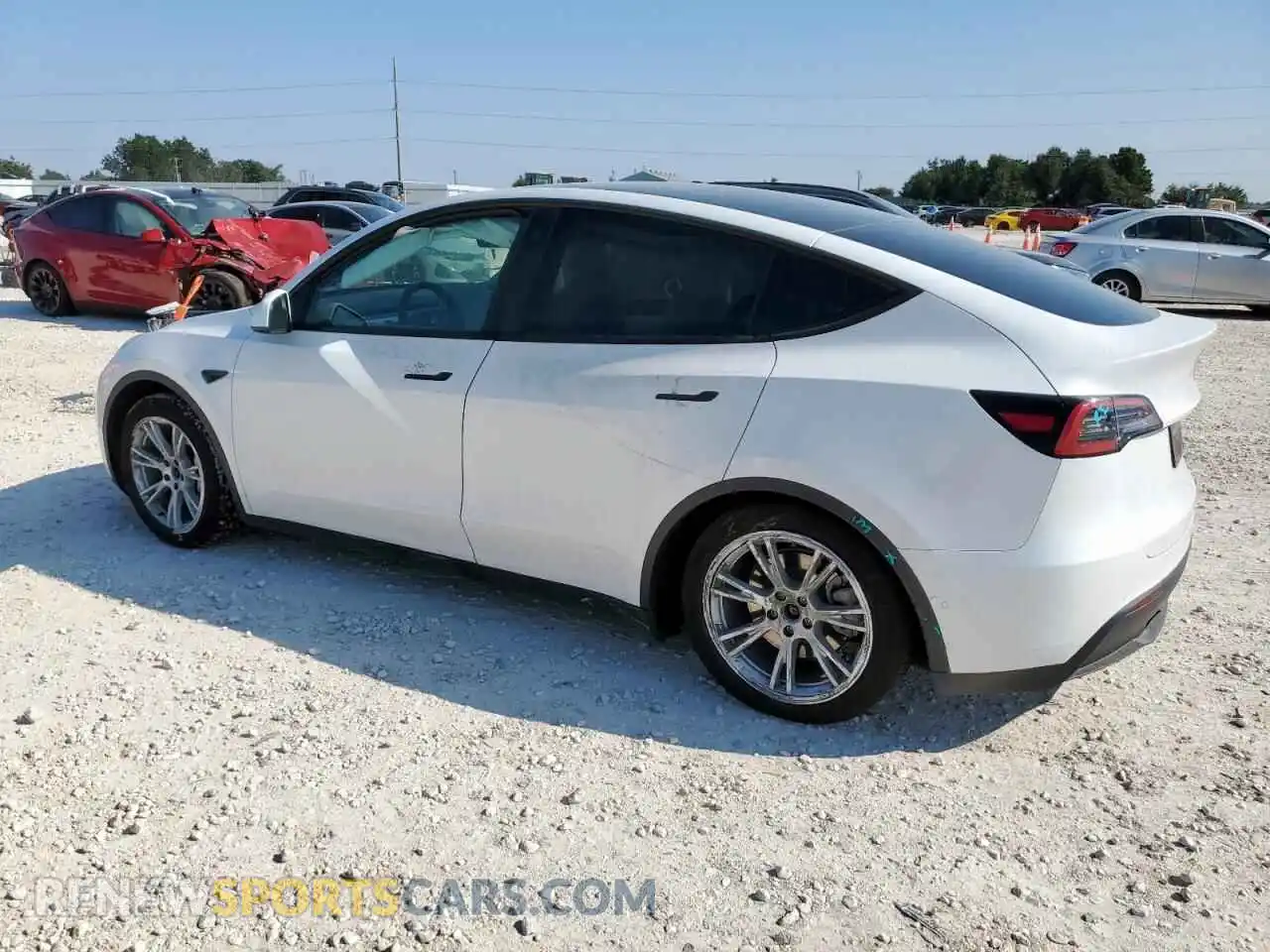 2 Photograph of a damaged car 5YJYGDEE3MF145051 TESLA MODEL Y 2021