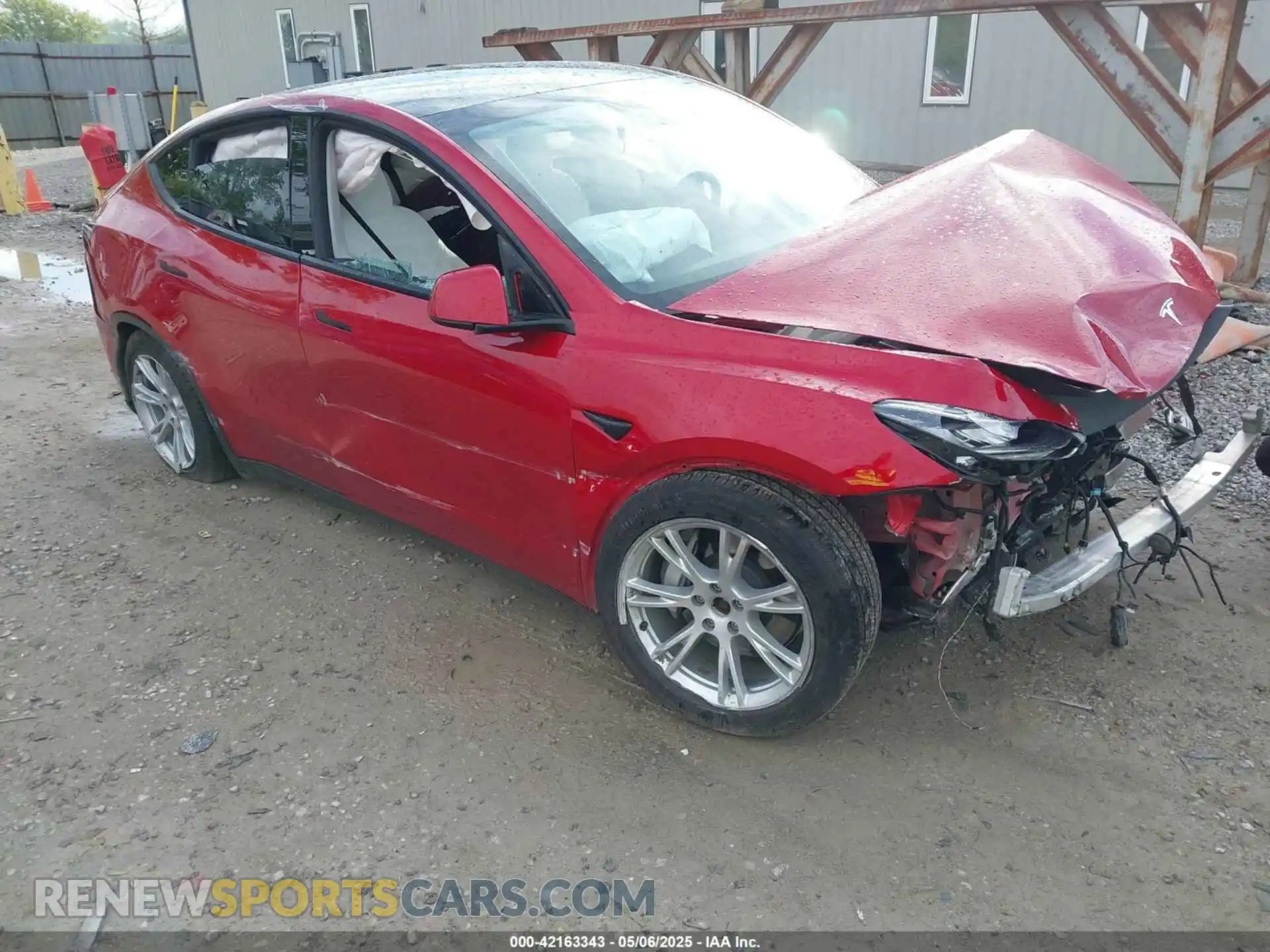 1 Фотография поврежденного автомобиля 5YJYGDEE3MF173321 TESLA MODEL Y 2021