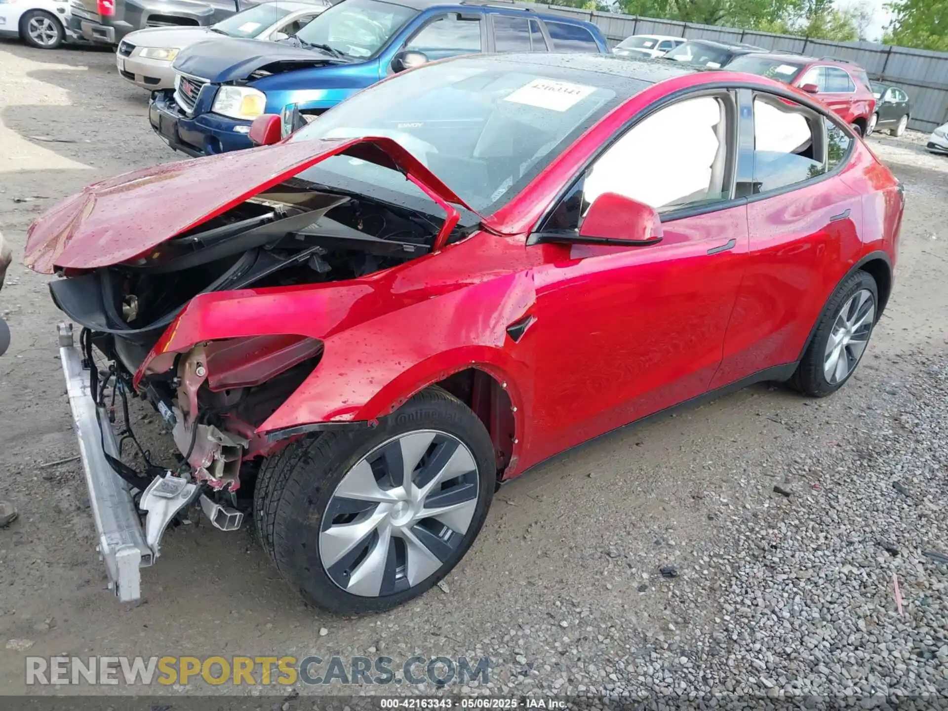 2 Фотография поврежденного автомобиля 5YJYGDEE3MF173321 TESLA MODEL Y 2021