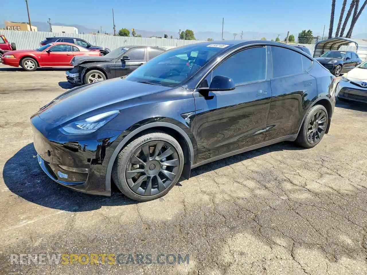 1 fotografías del automóvil dañado 5YJYGDEE3MF180236 TESLA MODEL Y 2021
