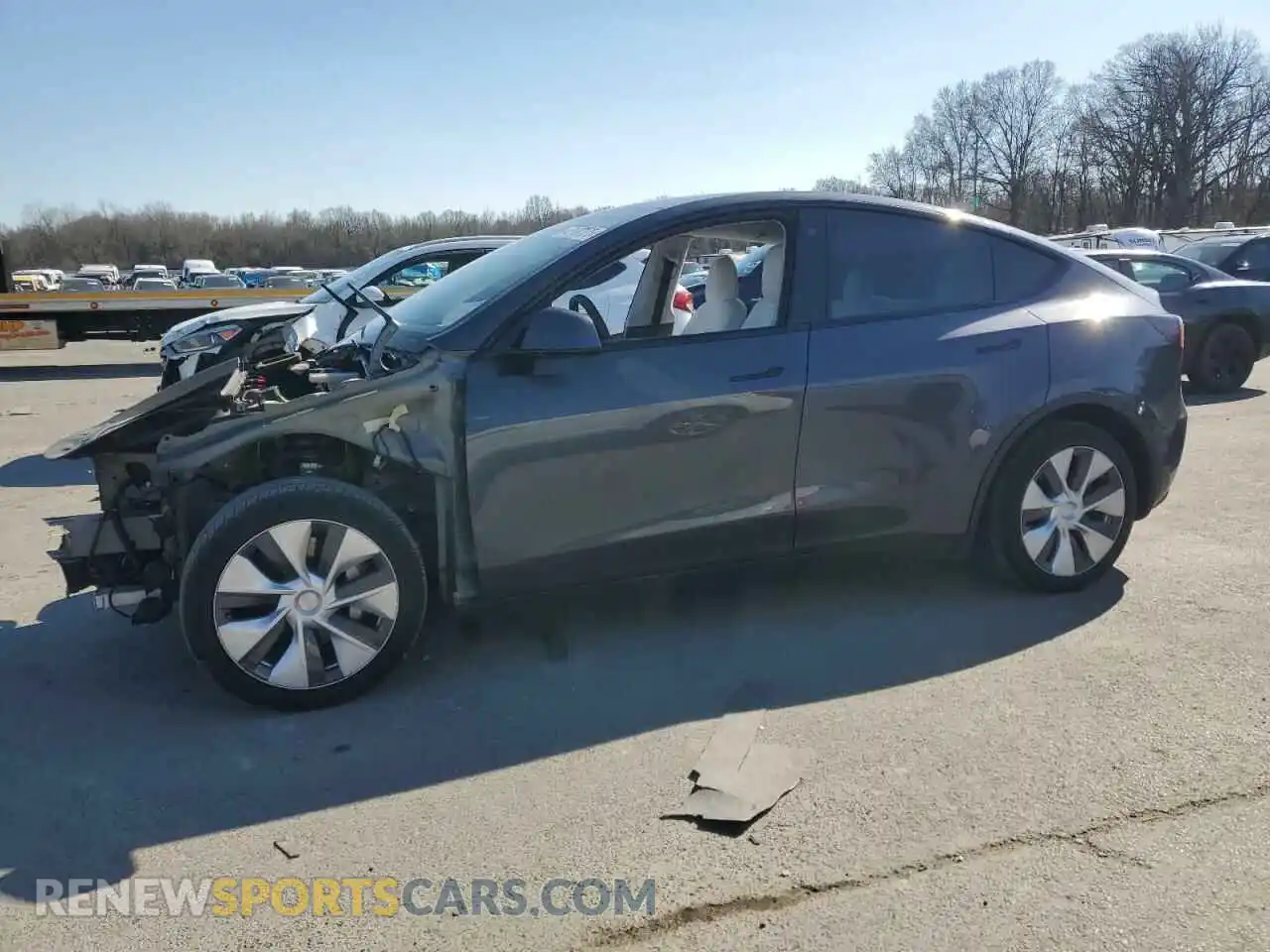 1 Photograph of a damaged car 5YJYGDEE3MF210139 TESLA MODEL Y 2021