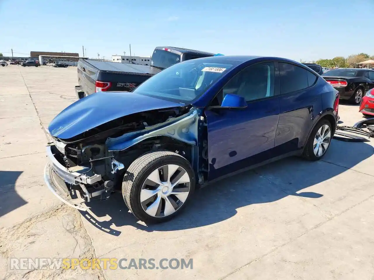 1 Фотография поврежденного автомобиля 5YJYGDEE3MF213249 TESLA MODEL Y 2021