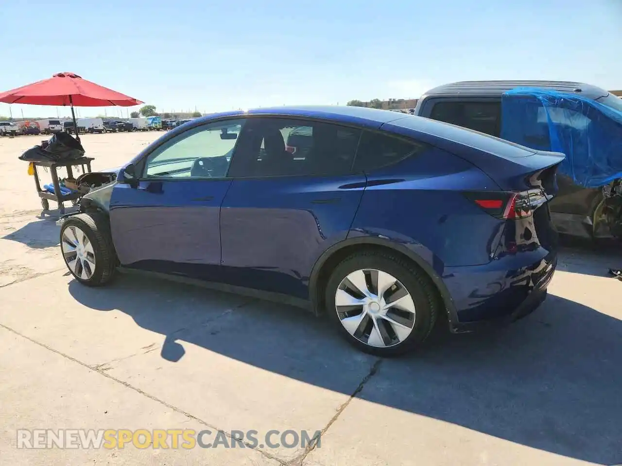 2 Фотография поврежденного автомобиля 5YJYGDEE3MF213249 TESLA MODEL Y 2021