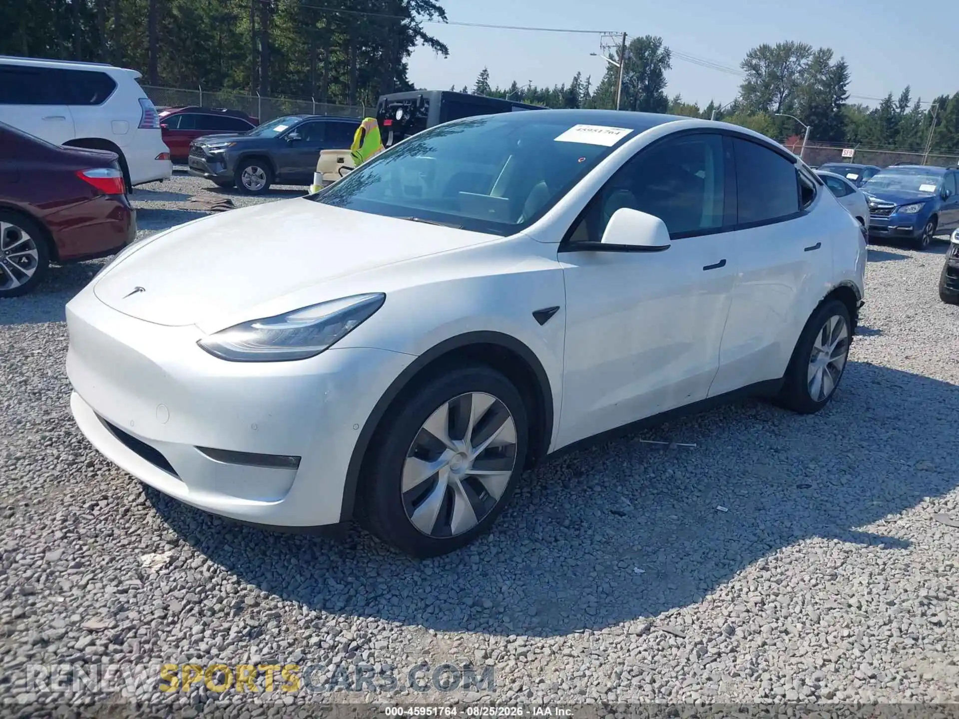 2 Photograph of a damaged car 5YJYGDEE3MF234053 TESLA MODEL Y 2021