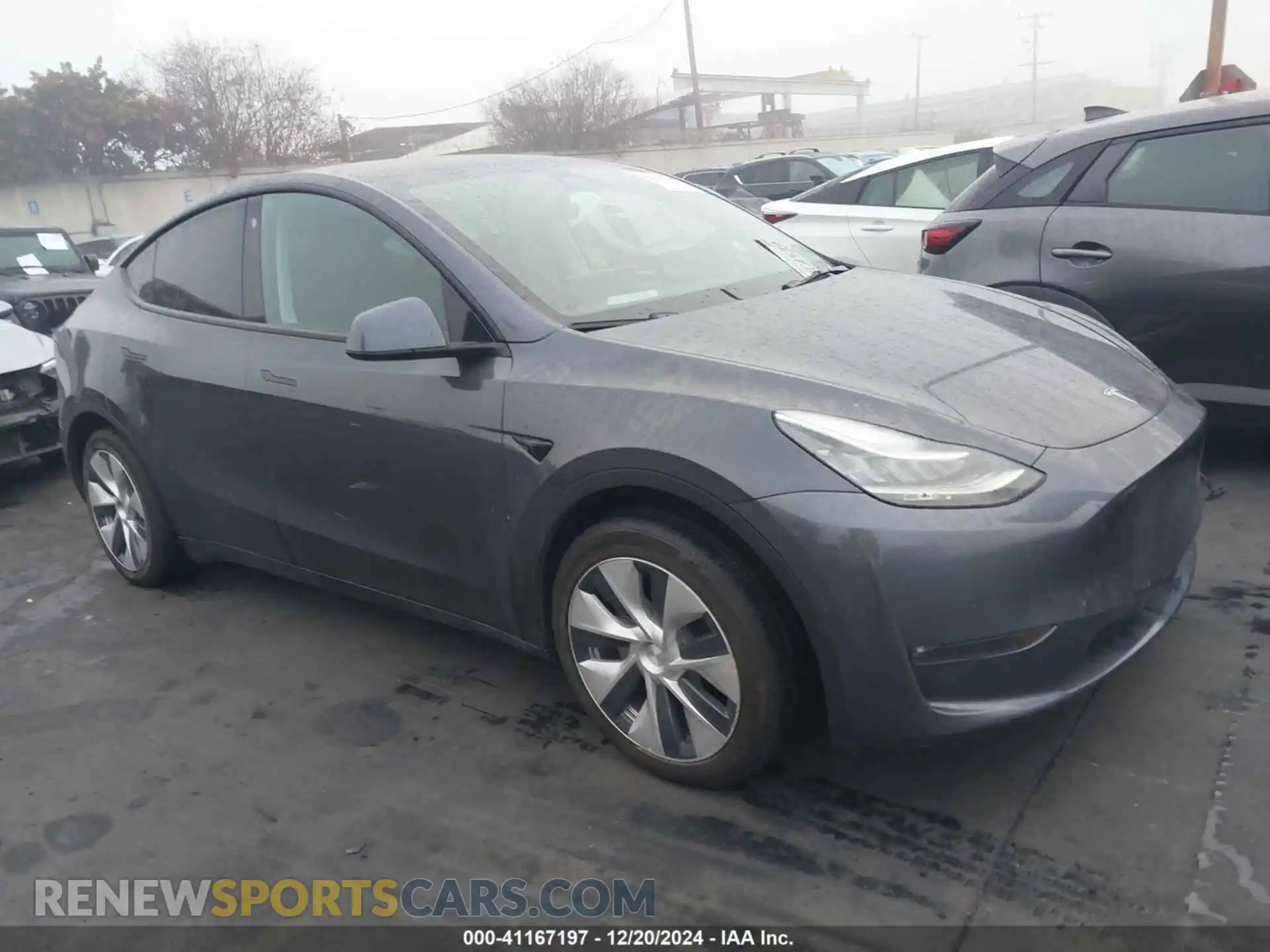 1 Photograph of a damaged car 5YJYGDEE3MF258160 TESLA MODEL Y 2021