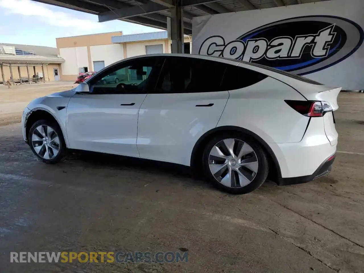 2 Photograph of a damaged car 5YJYGDEE3MF263195 TESLA MODEL Y 2021