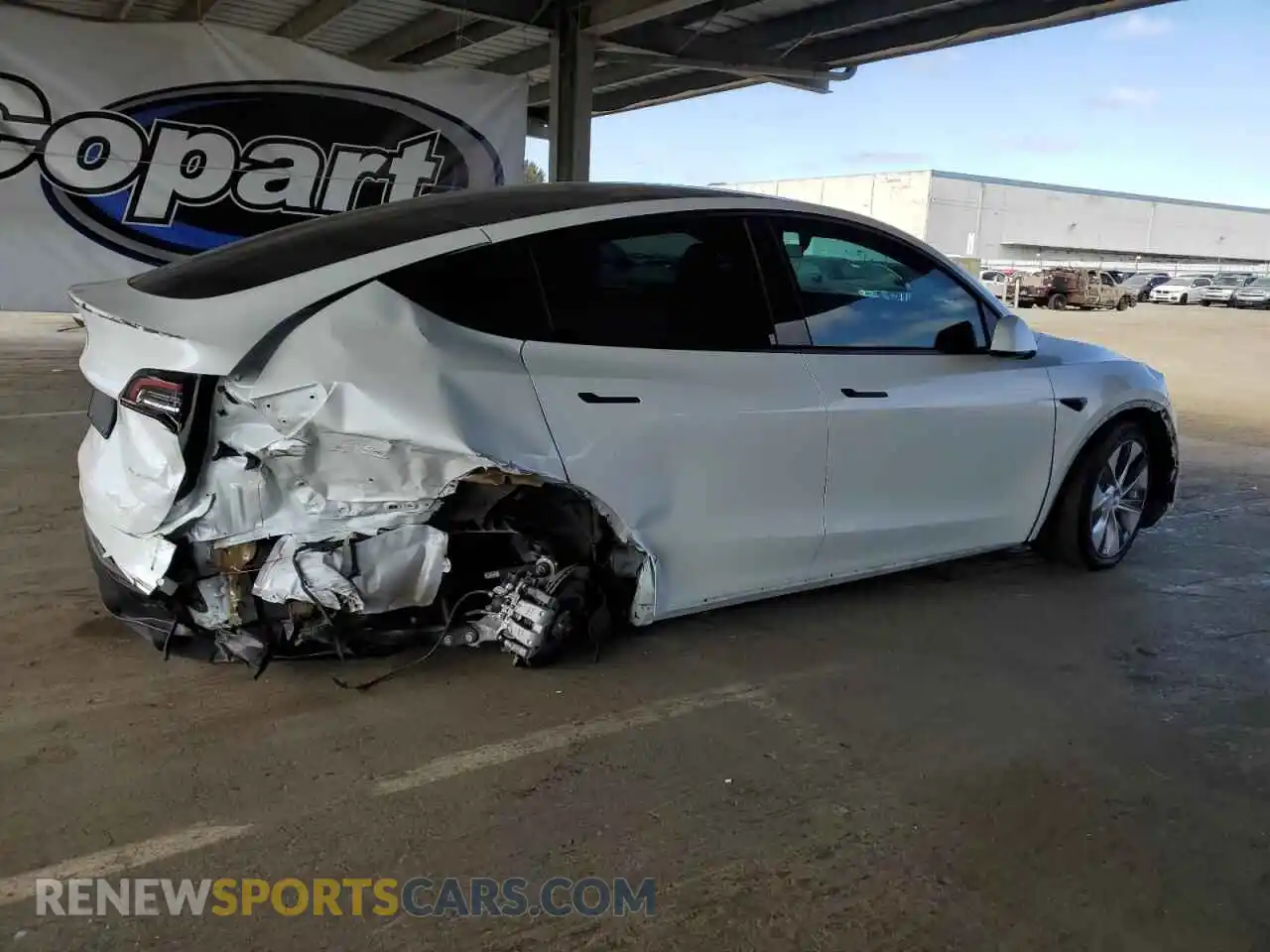 3 Photograph of a damaged car 5YJYGDEE3MF263195 TESLA MODEL Y 2021