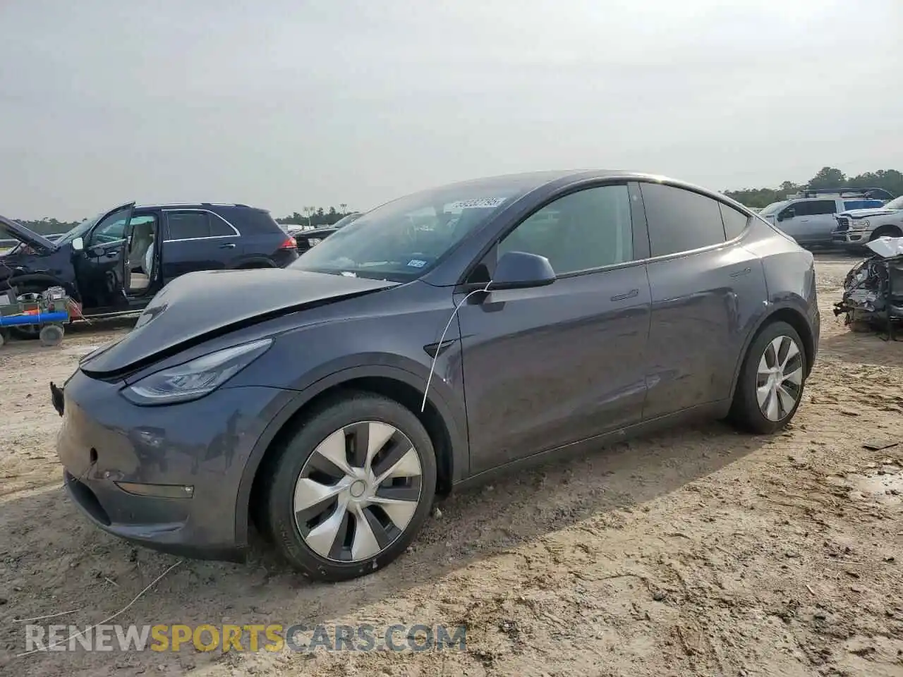 1 Photograph of a damaged car 5YJYGDEE3MF278229 TESLA MODEL Y 2021
