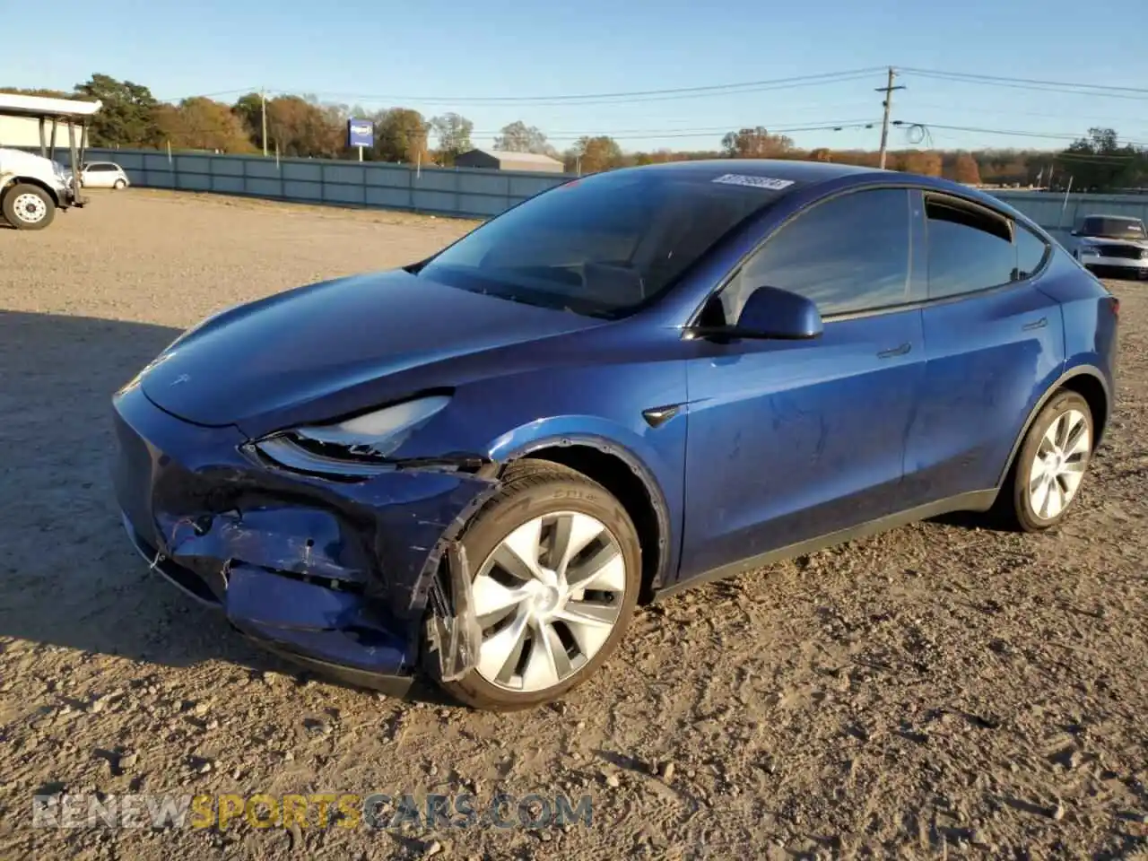 1 Photograph of a damaged car 5YJYGDEE4MF060980 TESLA MODEL Y 2021