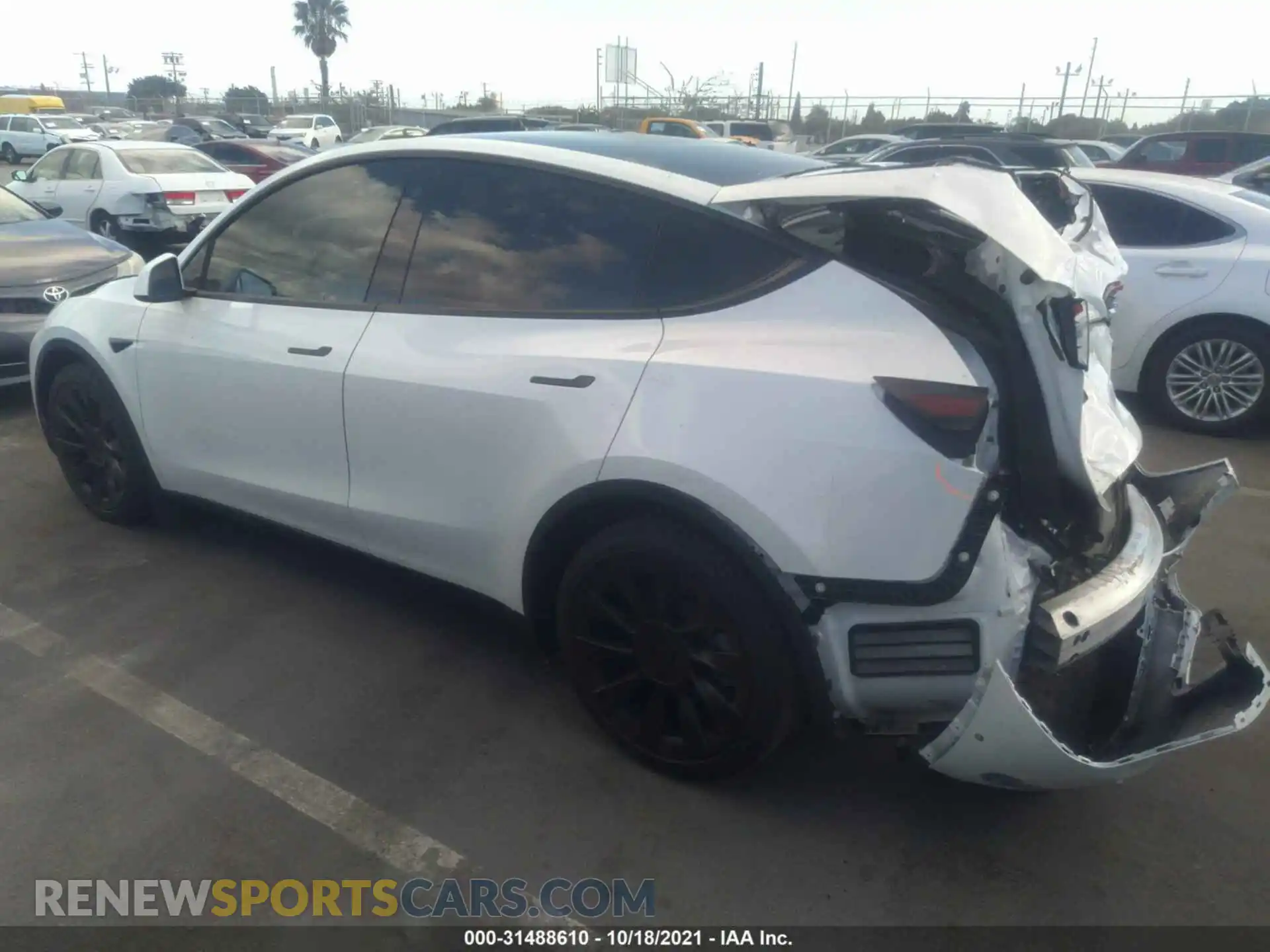 3 Photograph of a damaged car 5YJYGDEE4MF061966 TESLA MODEL Y 2021