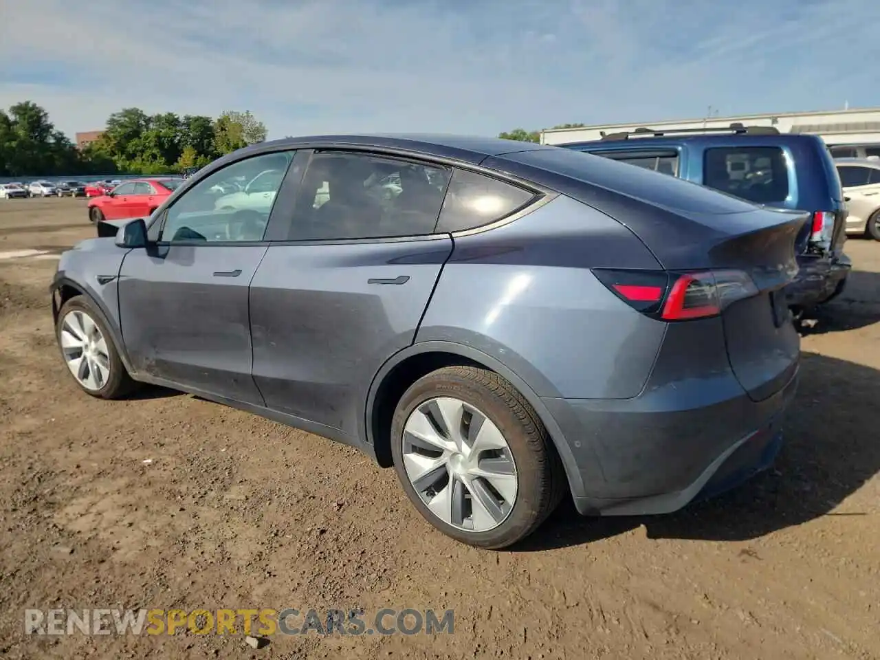 2 Photograph of a damaged car 5YJYGDEE4MF068593 TESLA MODEL Y 2021