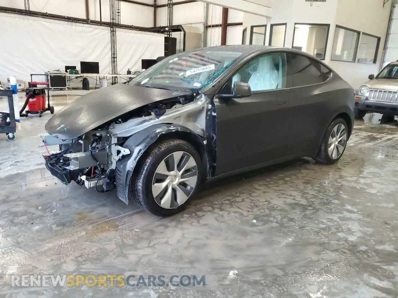 1 Фотография поврежденного автомобиля 5YJYGDEE4MF073695 TESLA MODEL Y 2021