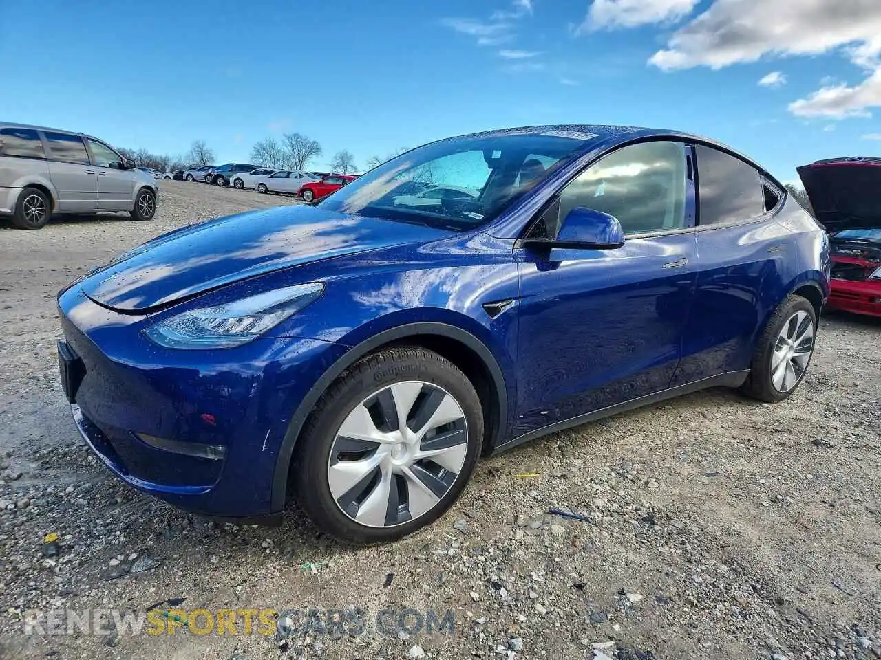 1 fotografías del automóvil dañado 5YJYGDEE4MF074913 TESLA MODEL Y 2021