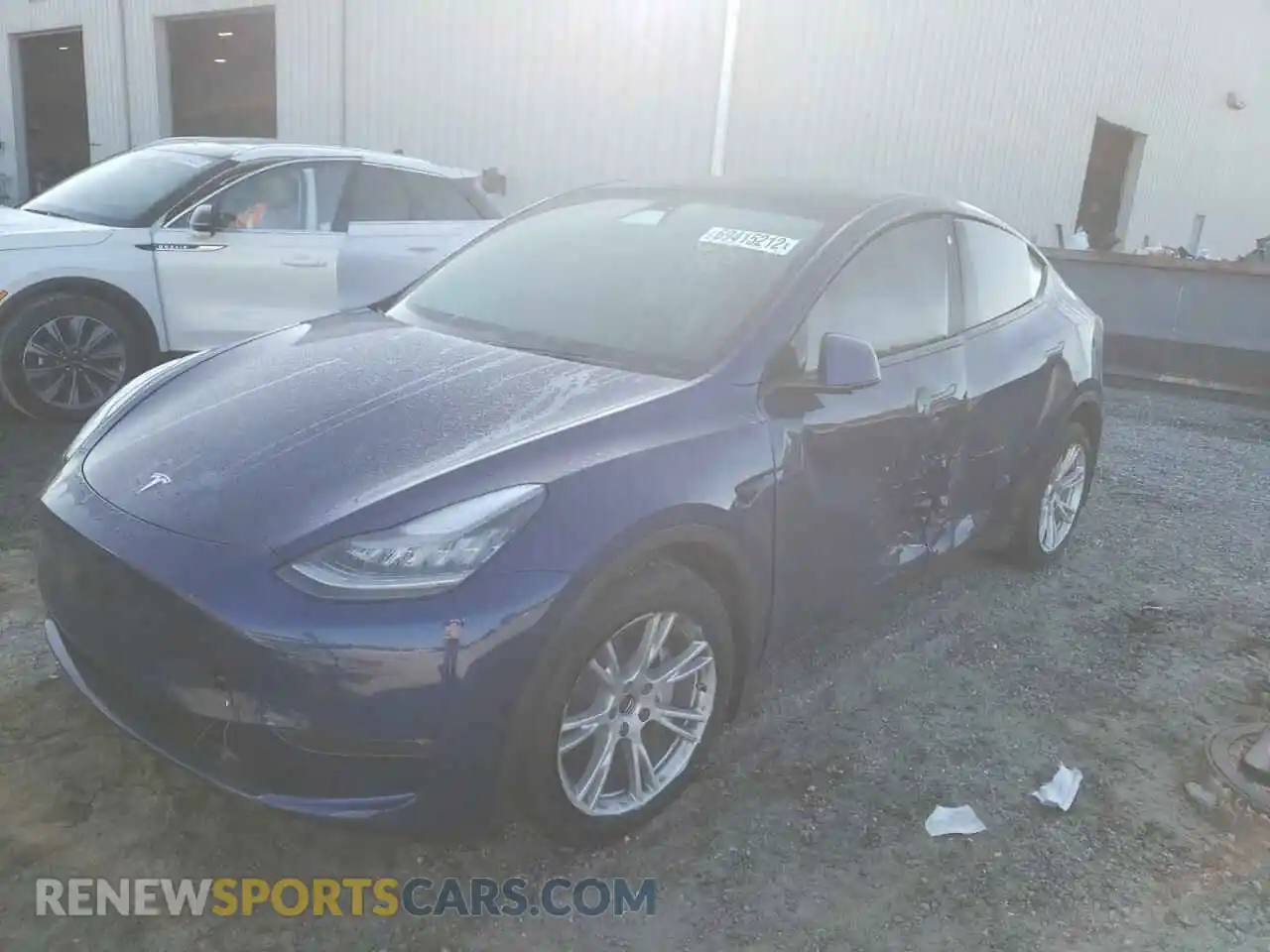 1 Photograph of a damaged car 5YJYGDEE4MF075219 TESLA MODEL Y 2021