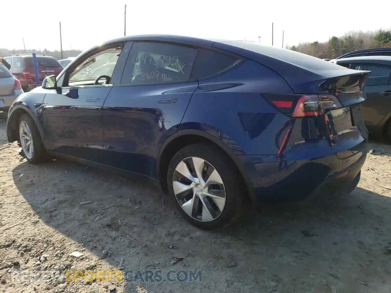 2 Photograph of a damaged car 5YJYGDEE4MF083045 TESLA MODEL Y 2021