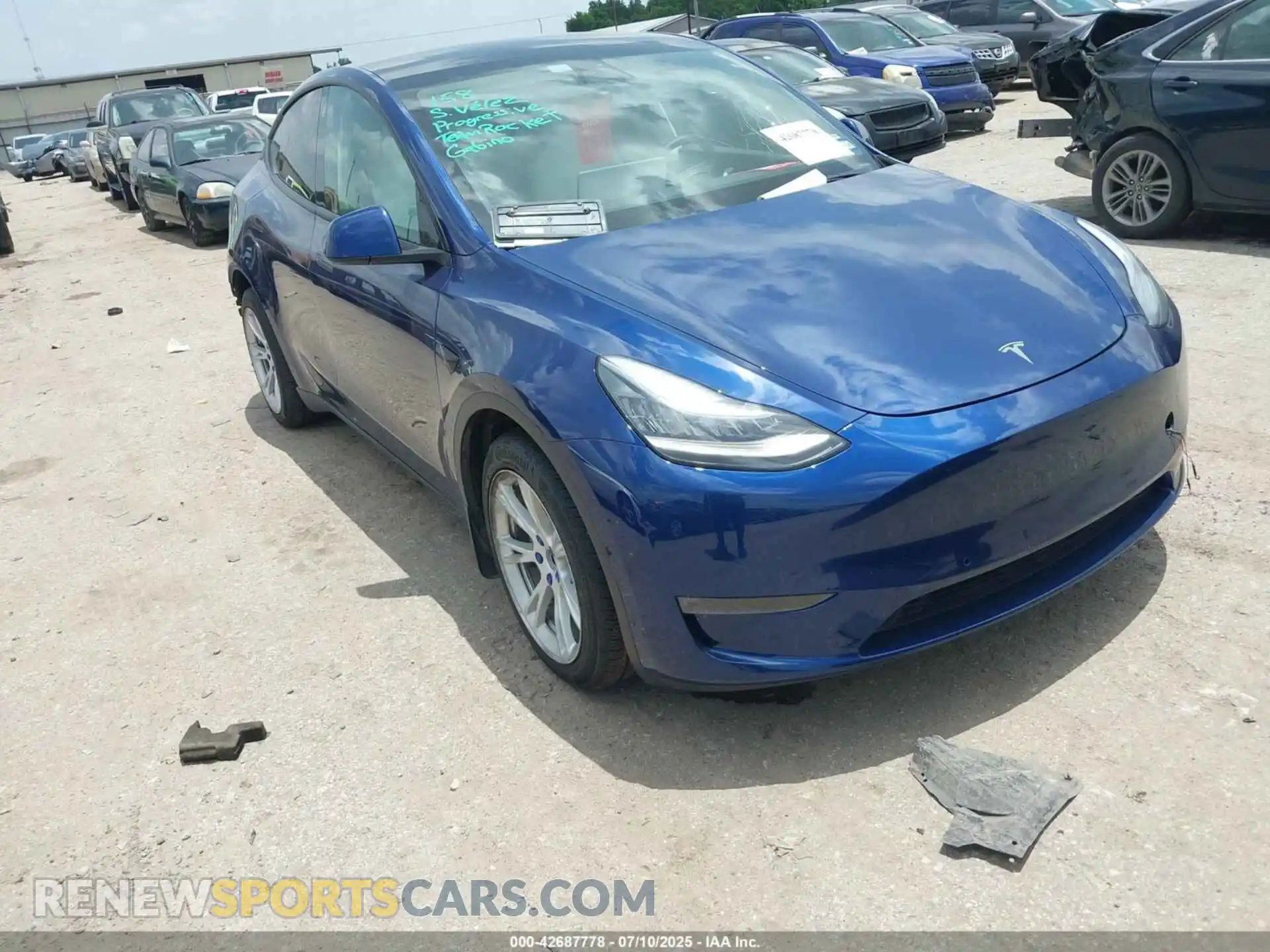 1 Photograph of a damaged car 5YJYGDEE4MF090058 TESLA MODEL Y 2021
